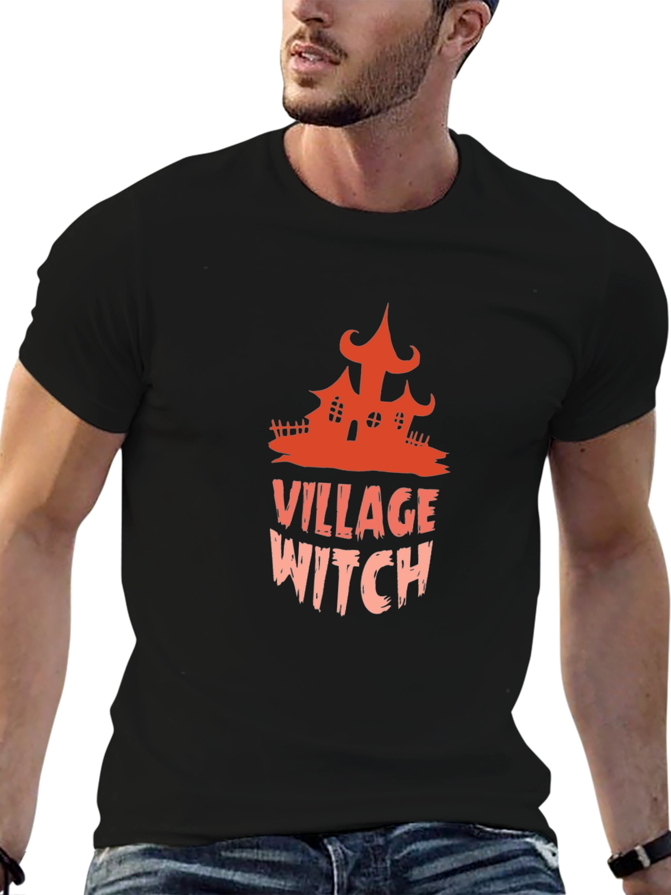 Village Witch Graphic Tee - Halloween T-Shirt