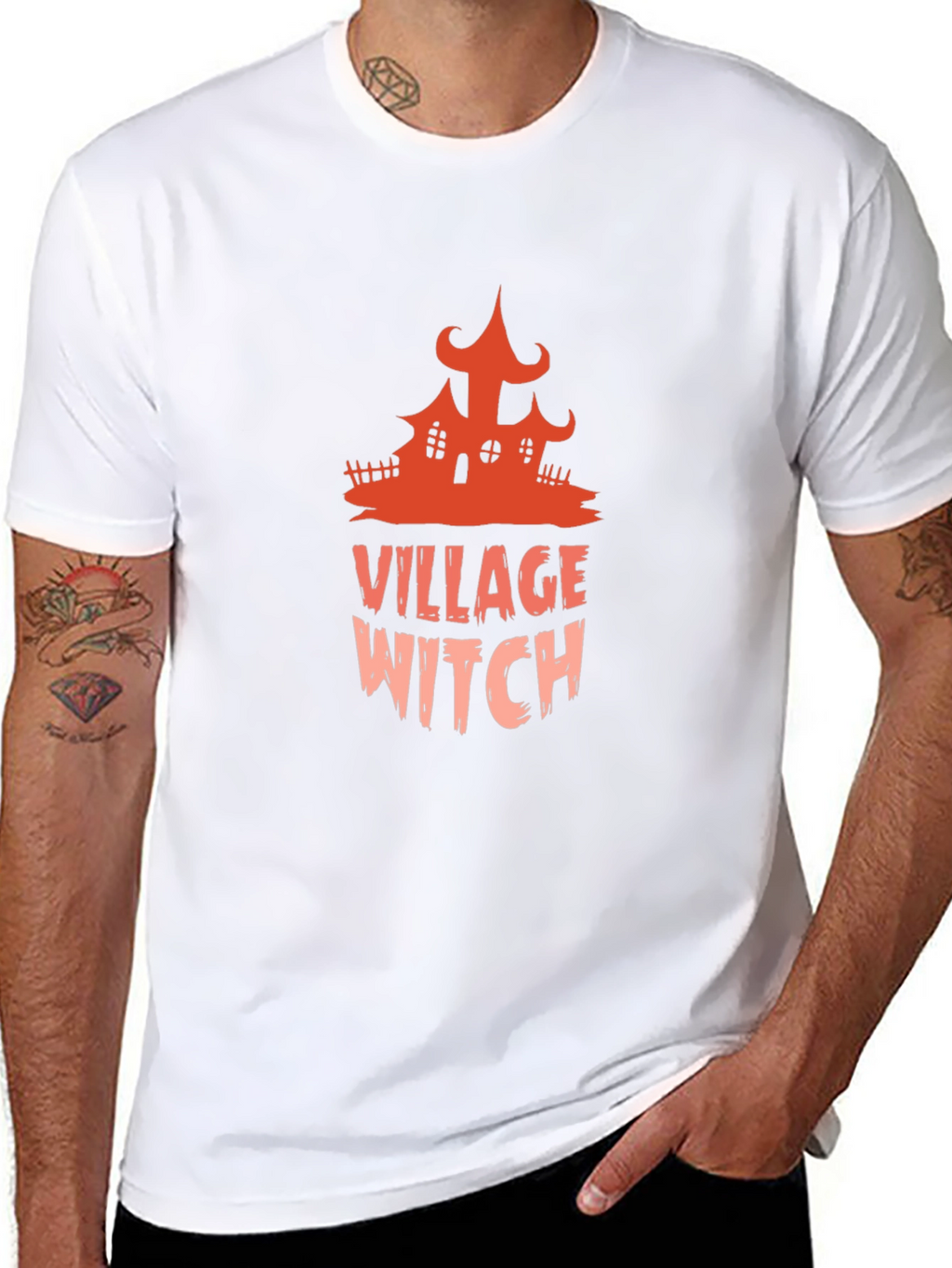 Village Witch Graphic Tee - Halloween T-Shirt