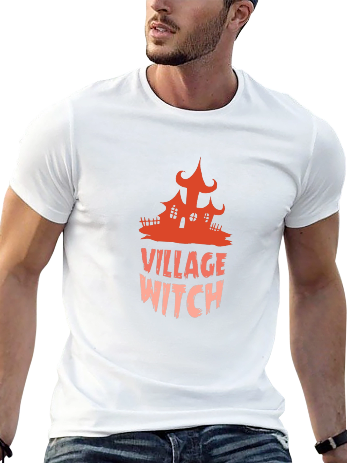 Village Witch Graphic Tee - Halloween T-Shirt