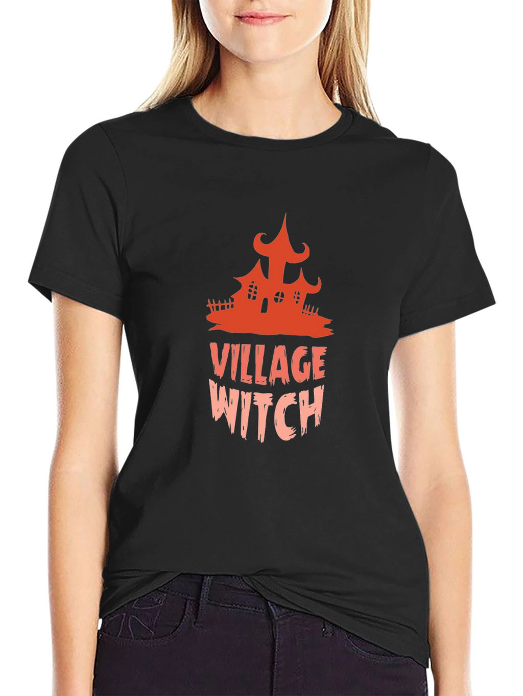 Village Witch Graphic Tee - Halloween T-Shirt