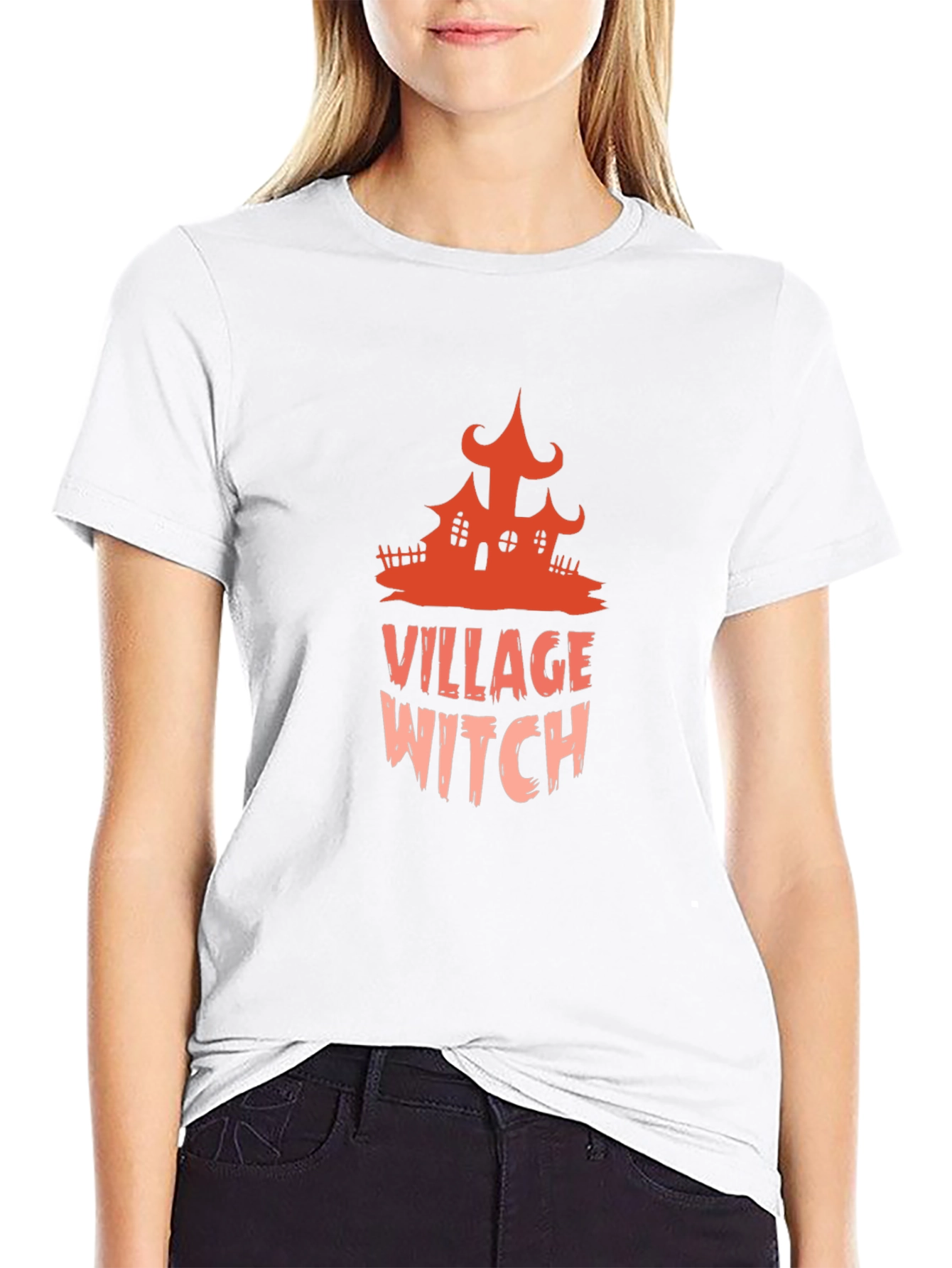 Village Witch Graphic Tee - Halloween T-Shirt