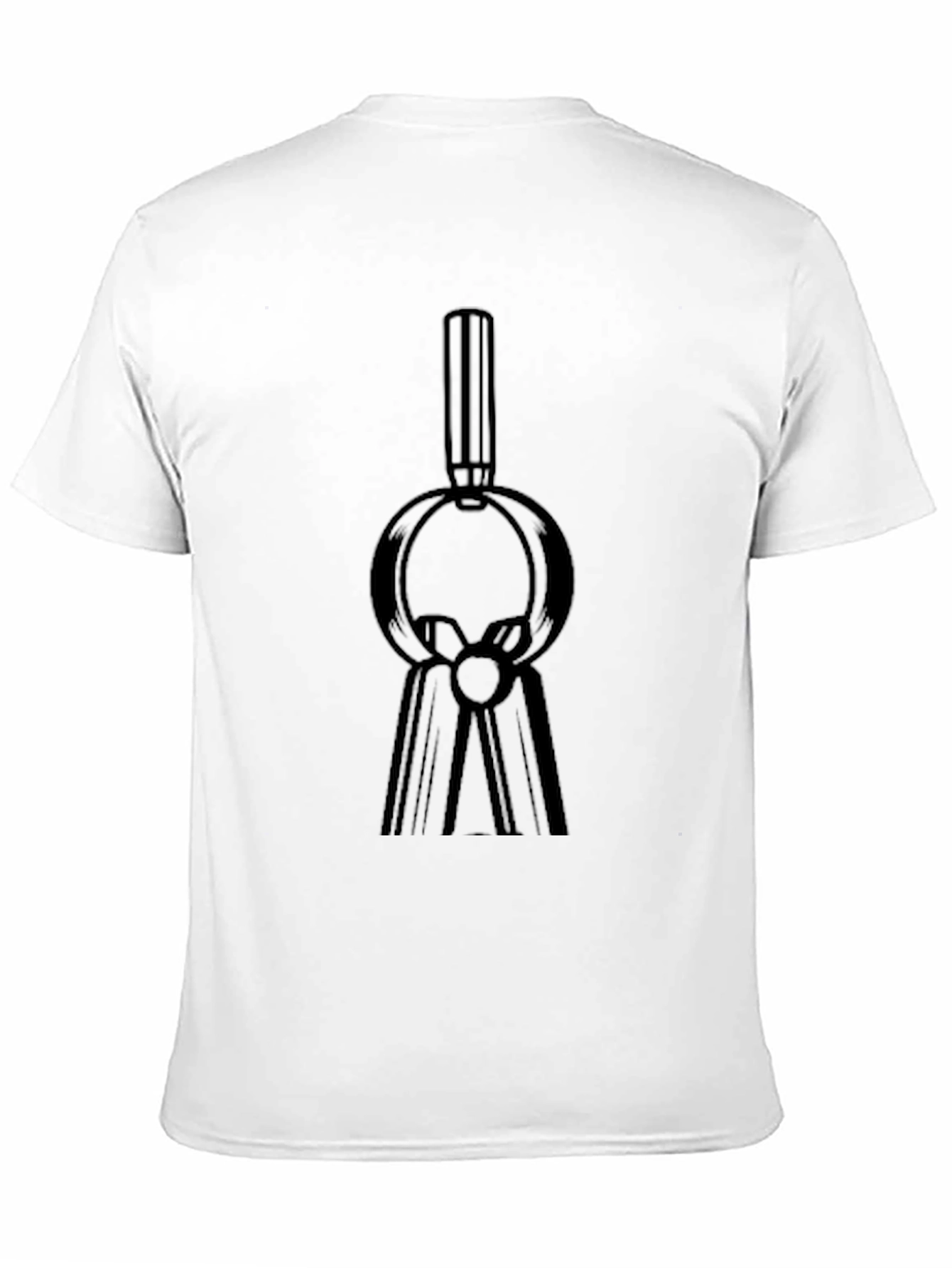 Black T-Shirt with Abstract Black Design