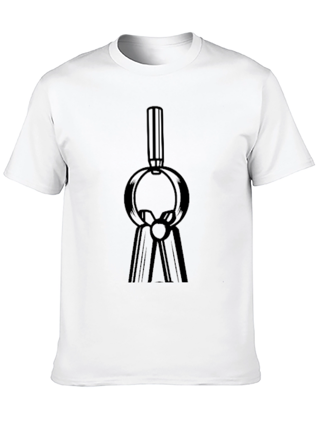 Black T-Shirt with Abstract Black Design