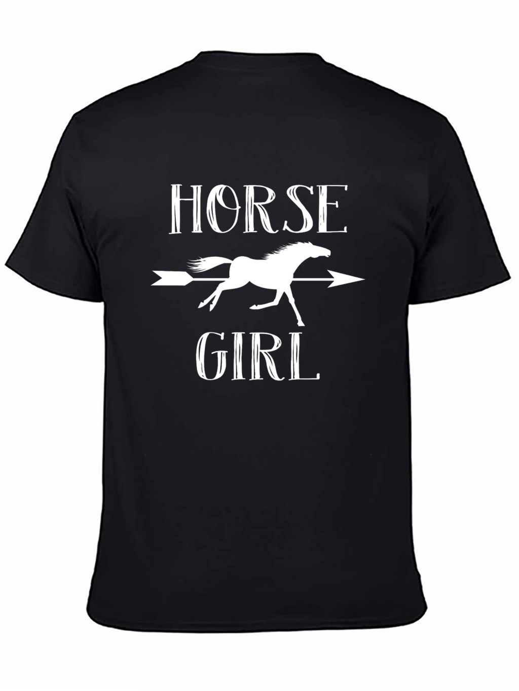 Horse Girl Graphic T-Shirt - Equestrian Arrow Design