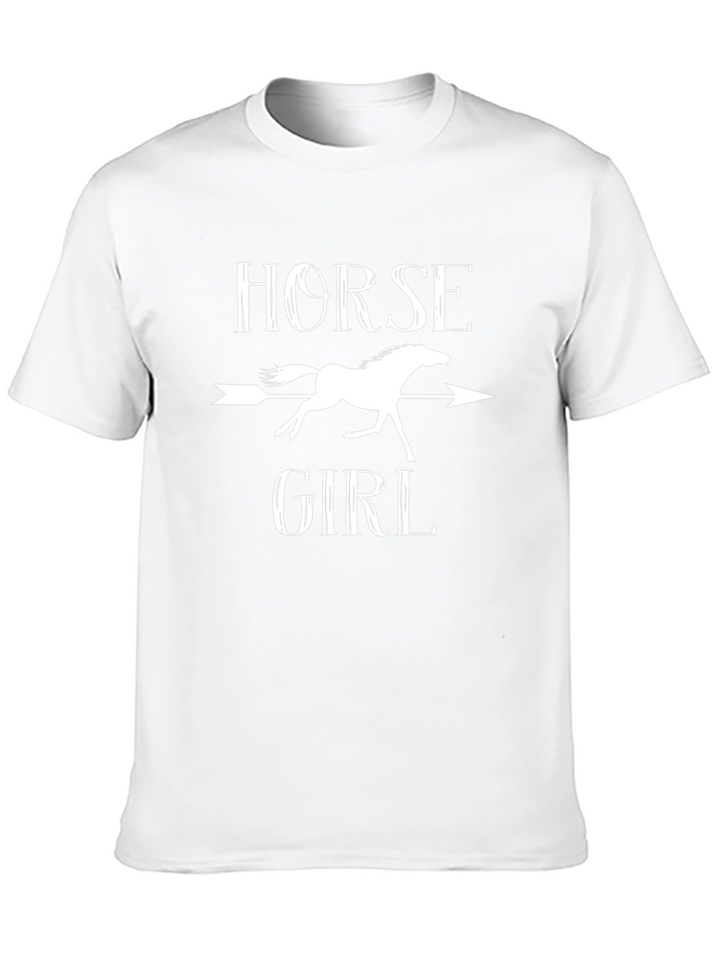 Horse Girl Graphic T-Shirt - Equestrian Arrow Design