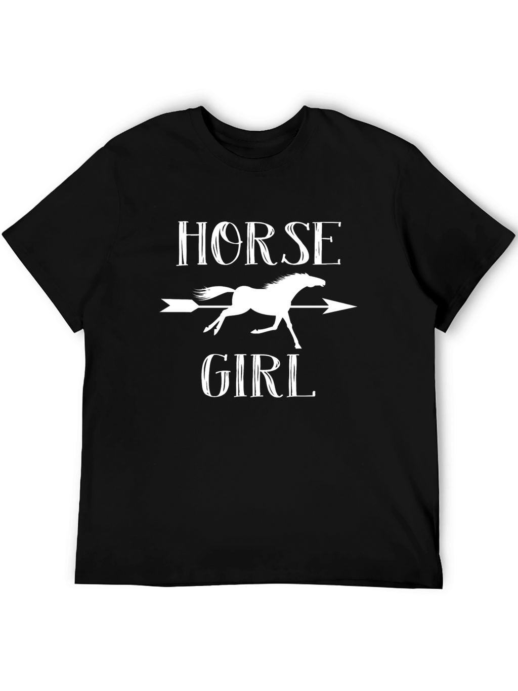 Horse Girl Graphic T-Shirt - Equestrian Arrow Design