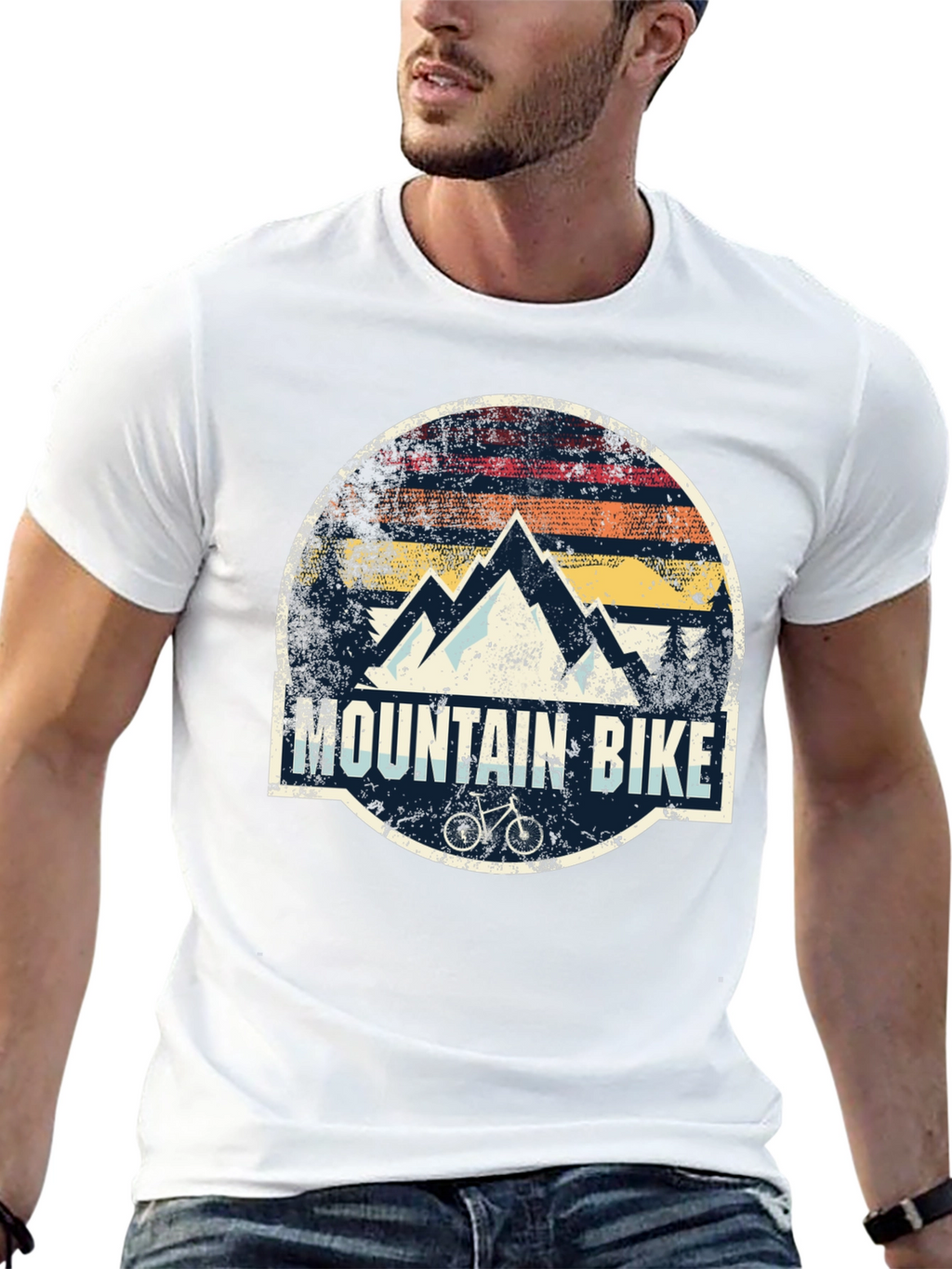 Mountain Bike Graphic Tee - Outdoor Adventure Shirt