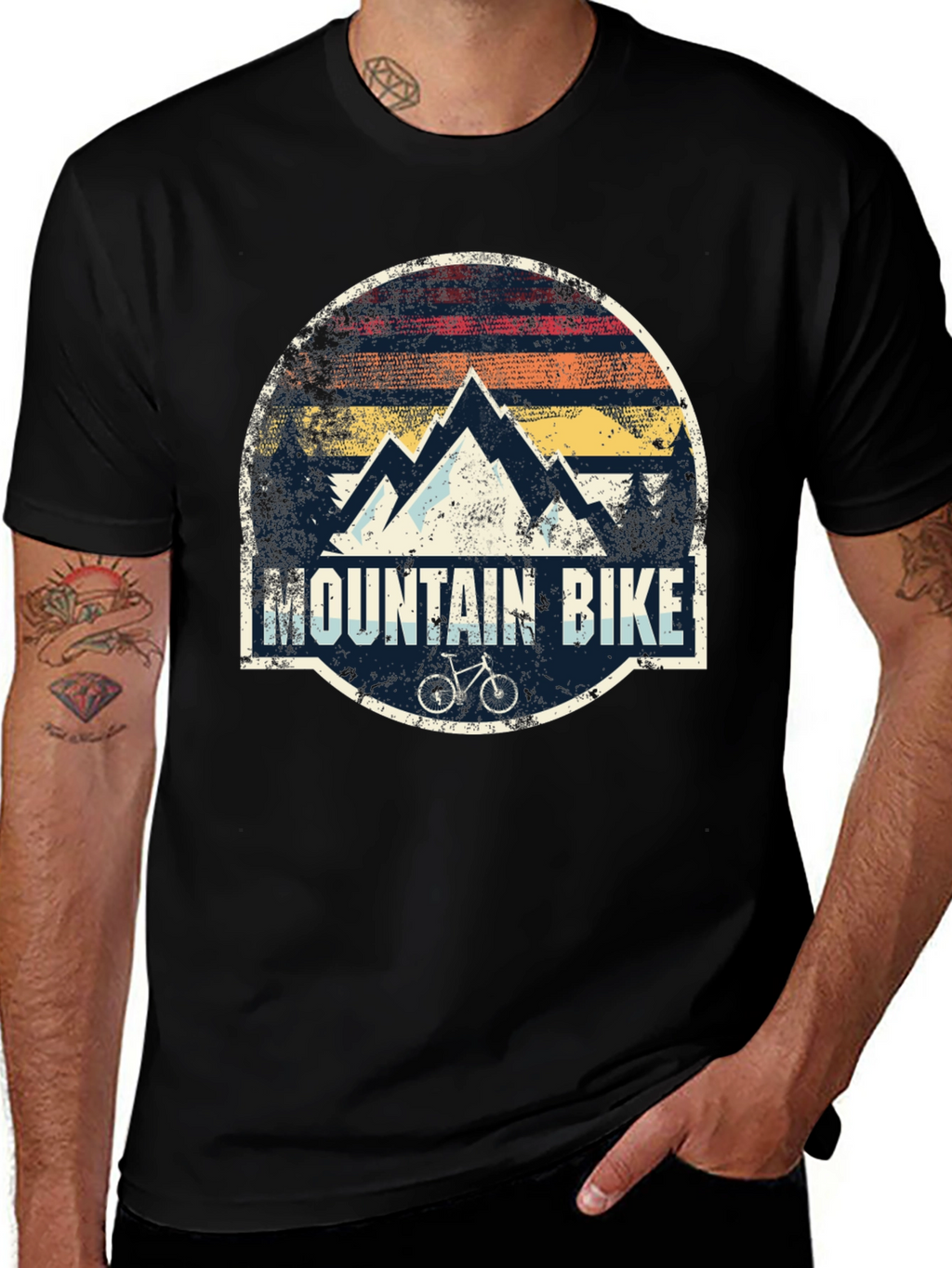 Mountain Bike Graphic Tee - Outdoor Adventure Shirt