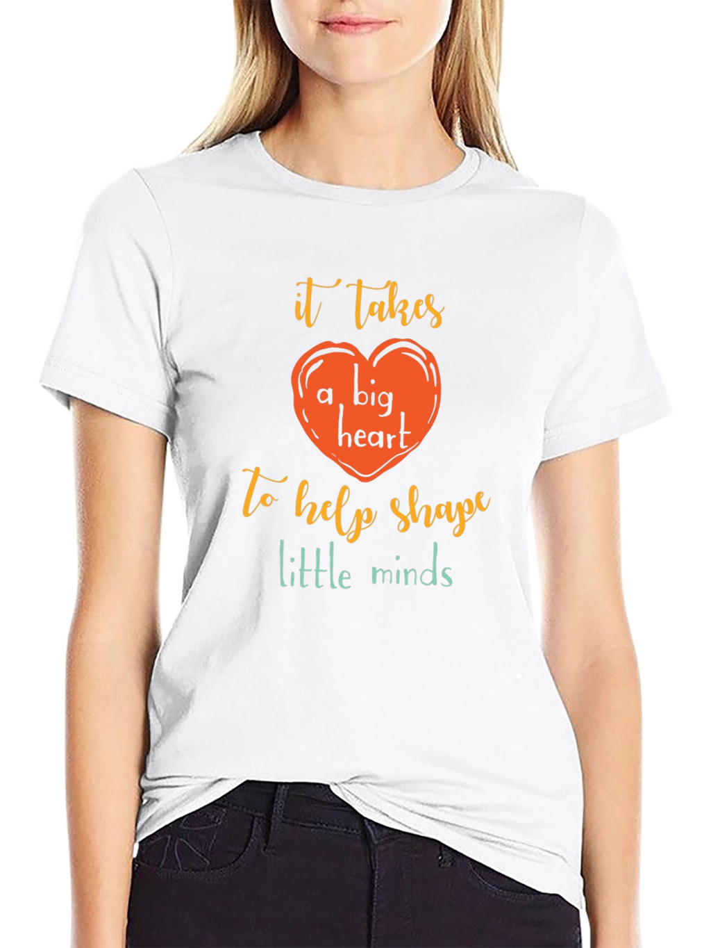 Teacher Heart Graphic T-Shirt