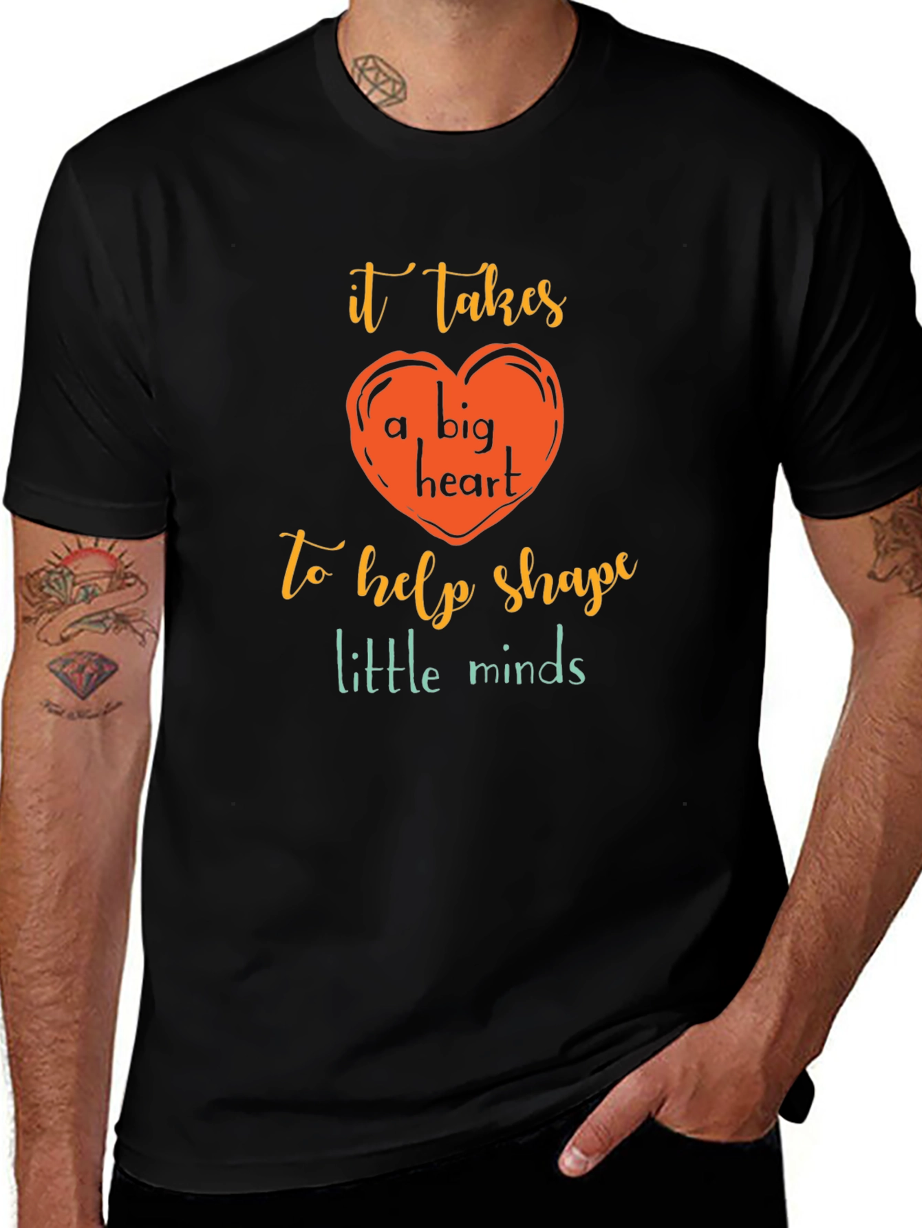 Teacher Heart Graphic T-Shirt