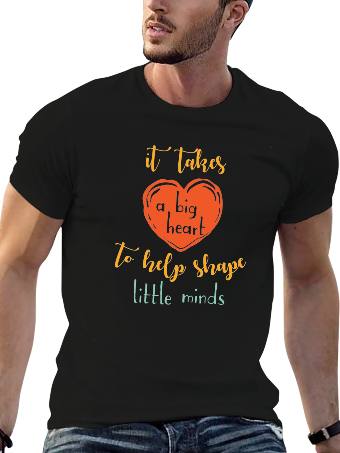 Teacher Heart Graphic T-Shirt