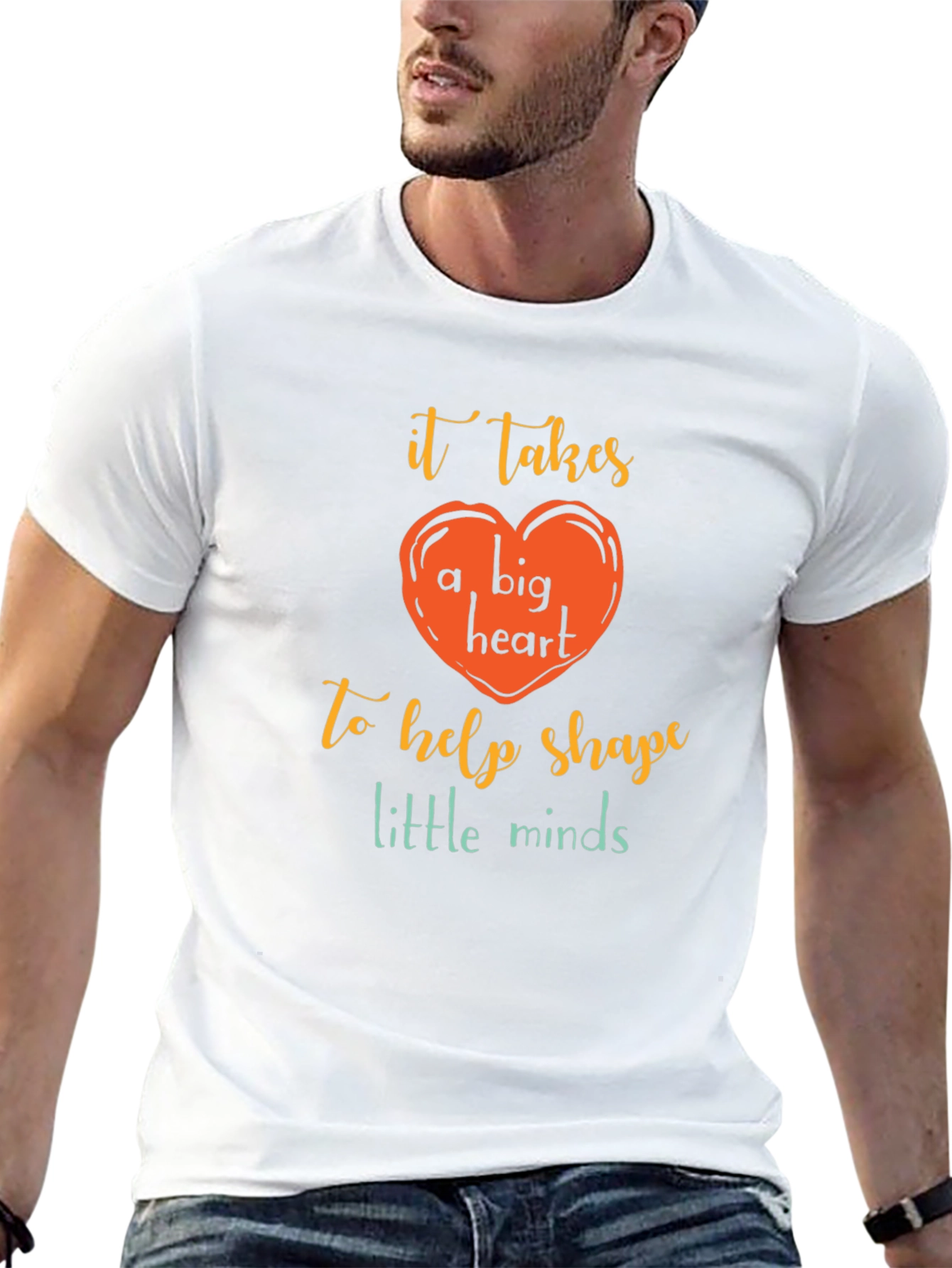 Teacher Heart Graphic T-Shirt