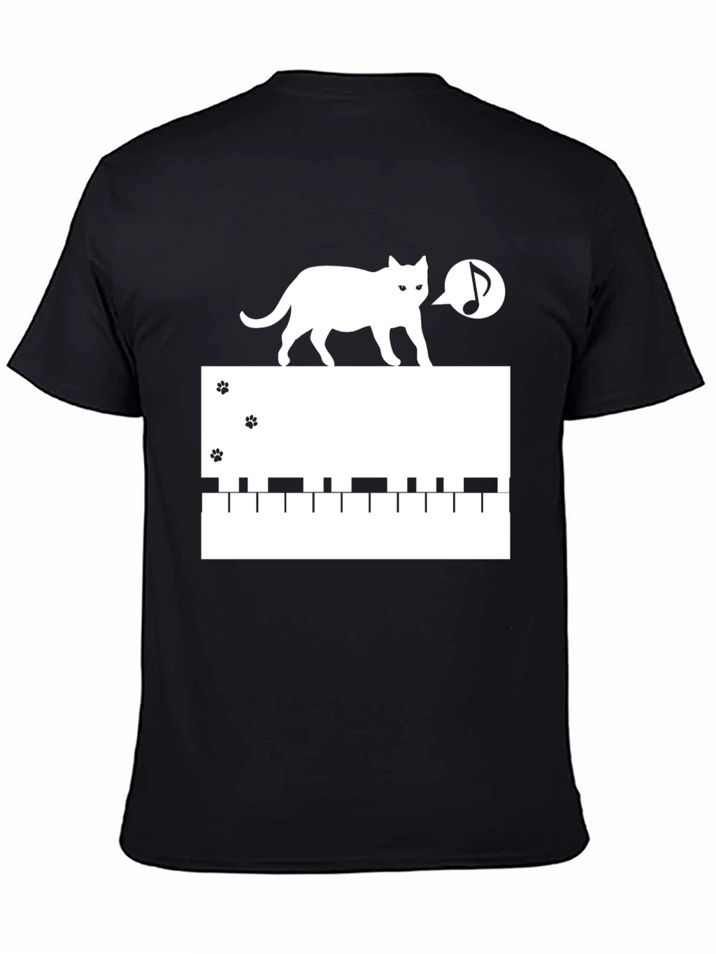 Cat Keyboard T-Shirt - Musical Cat Lover Tee