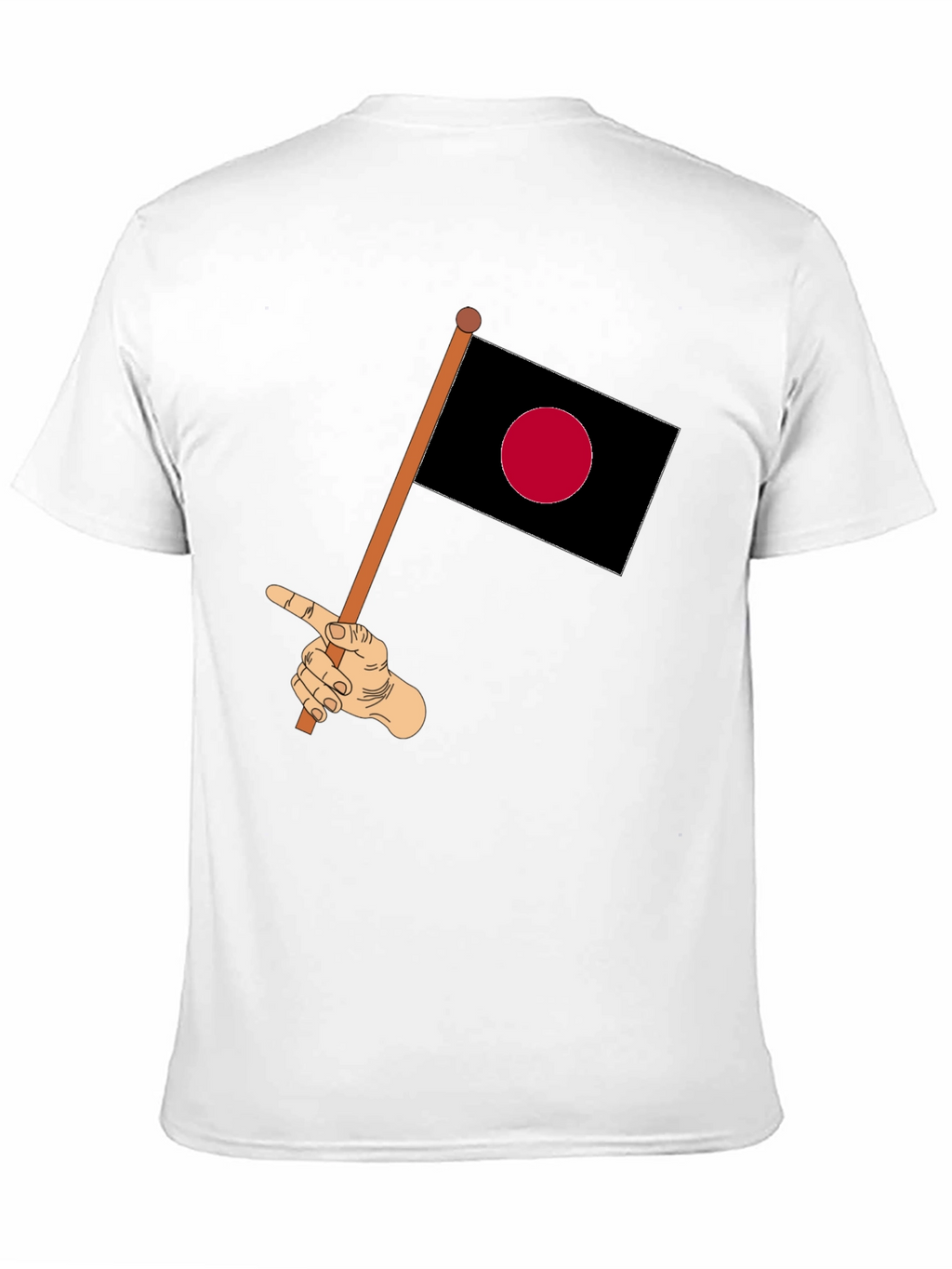 Japanese Flag Hand Graphic T-Shirt