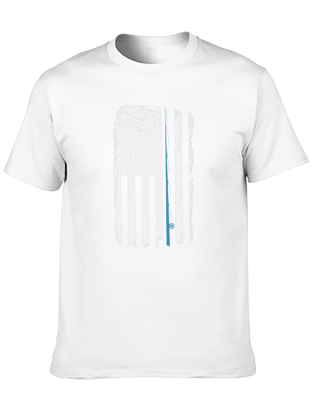 Thin Blue Line American Flag Graphic Tee