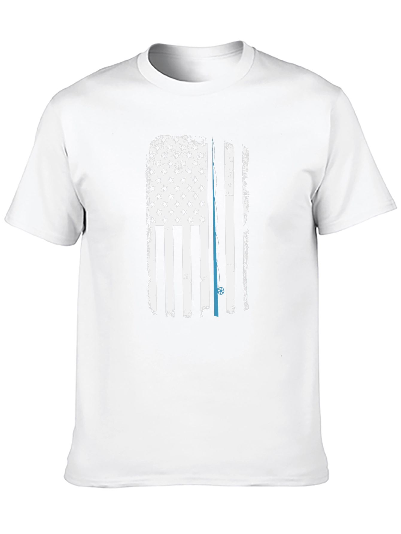 Thin Blue Line American Flag Graphic Tee