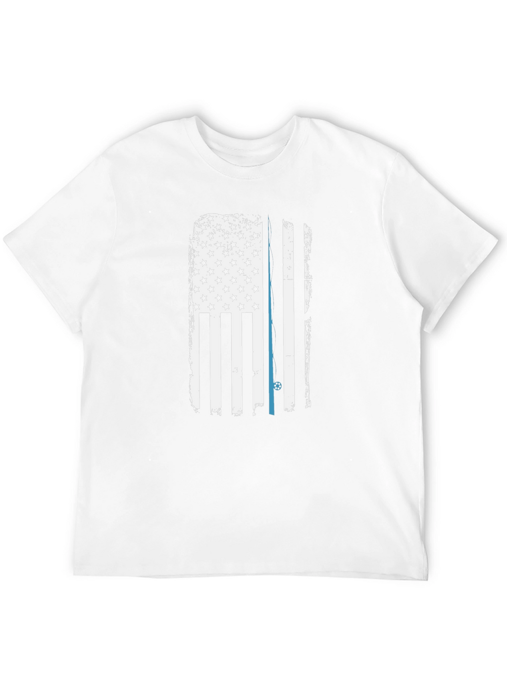 Thin Blue Line American Flag Graphic Tee