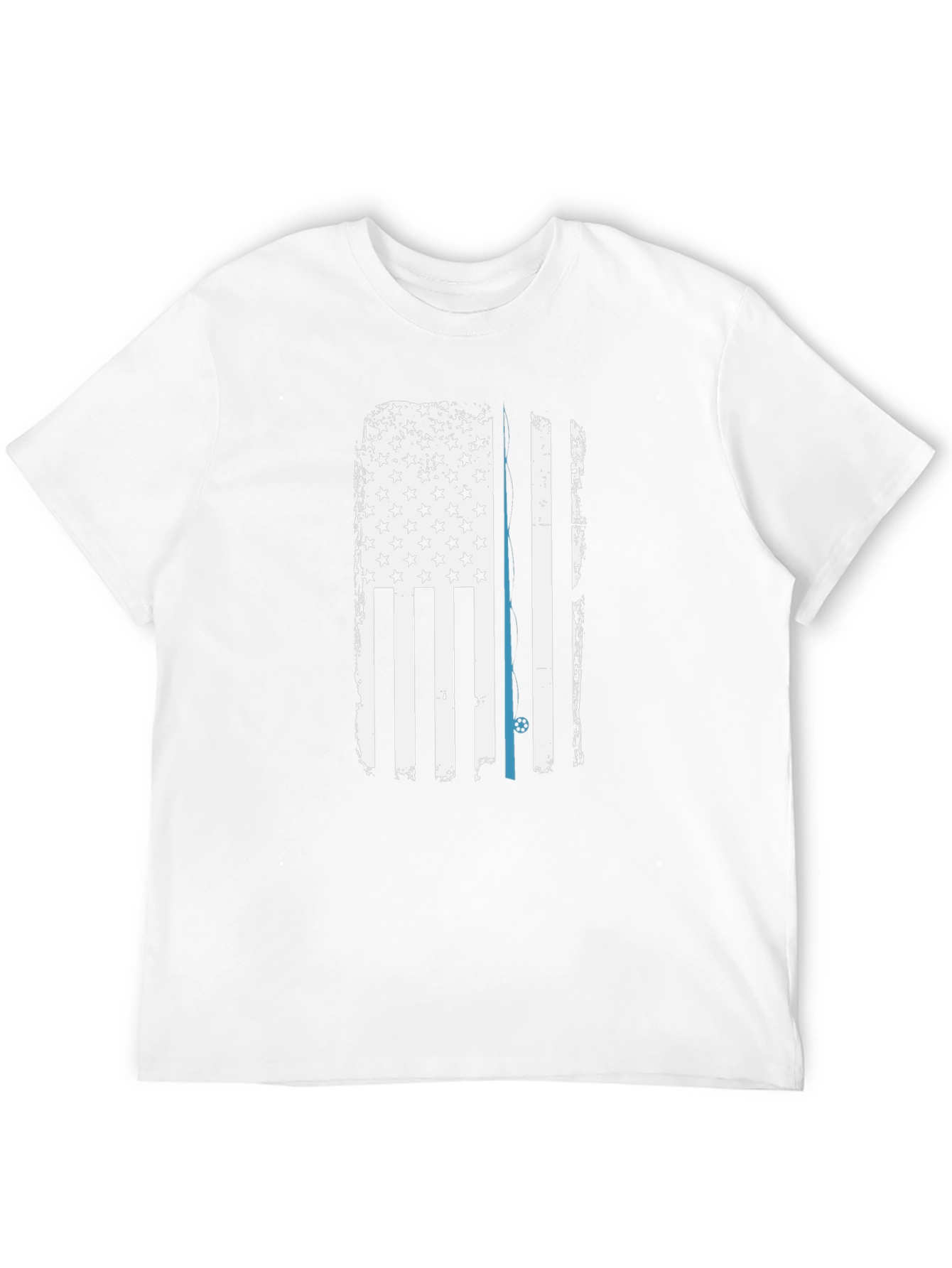 Thin Blue Line American Flag Graphic Tee