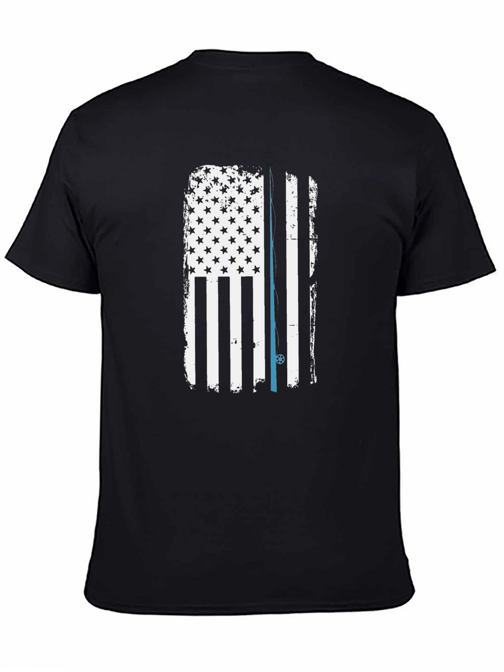 Thin Blue Line American Flag Graphic Tee
