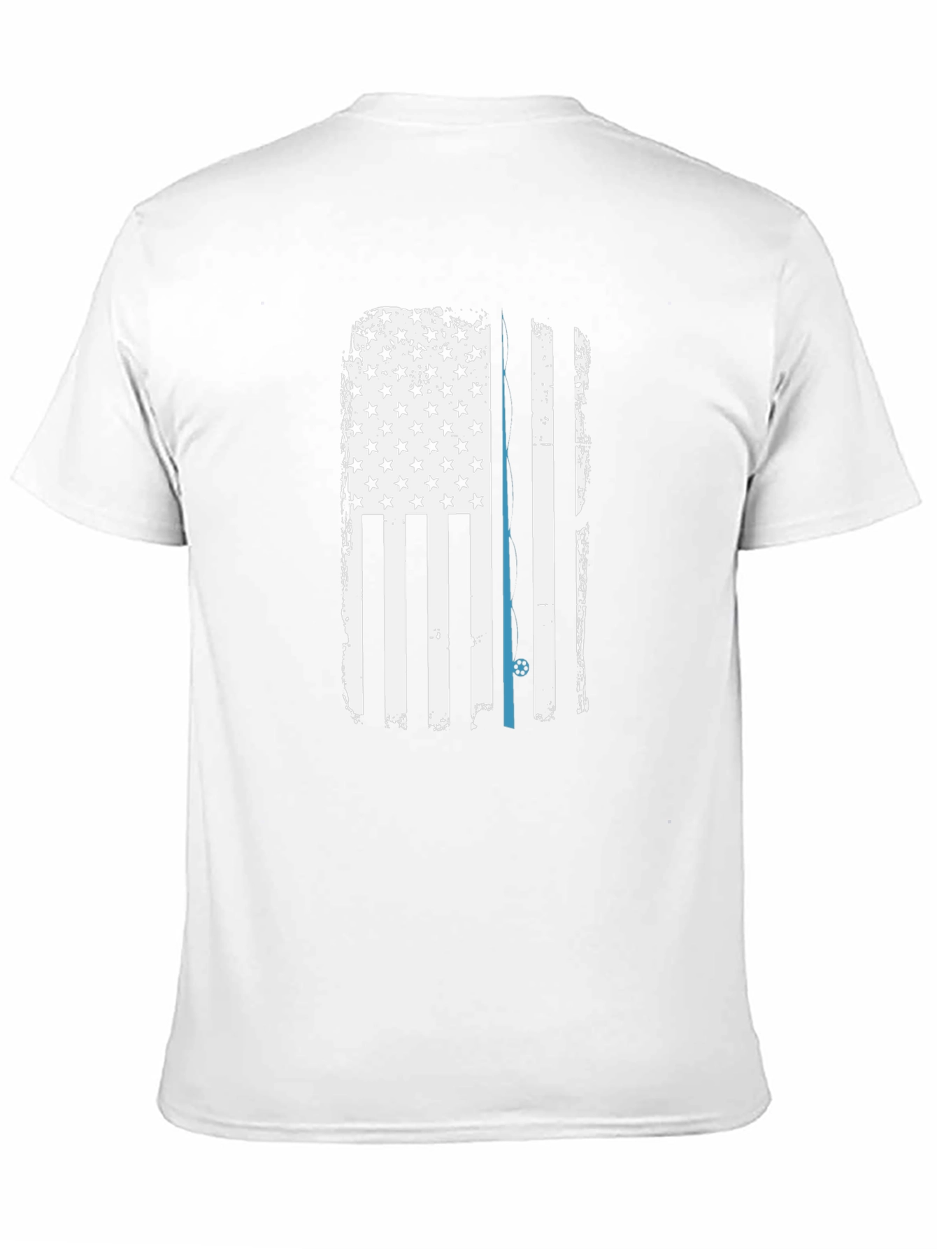 Thin Blue Line American Flag Graphic Tee