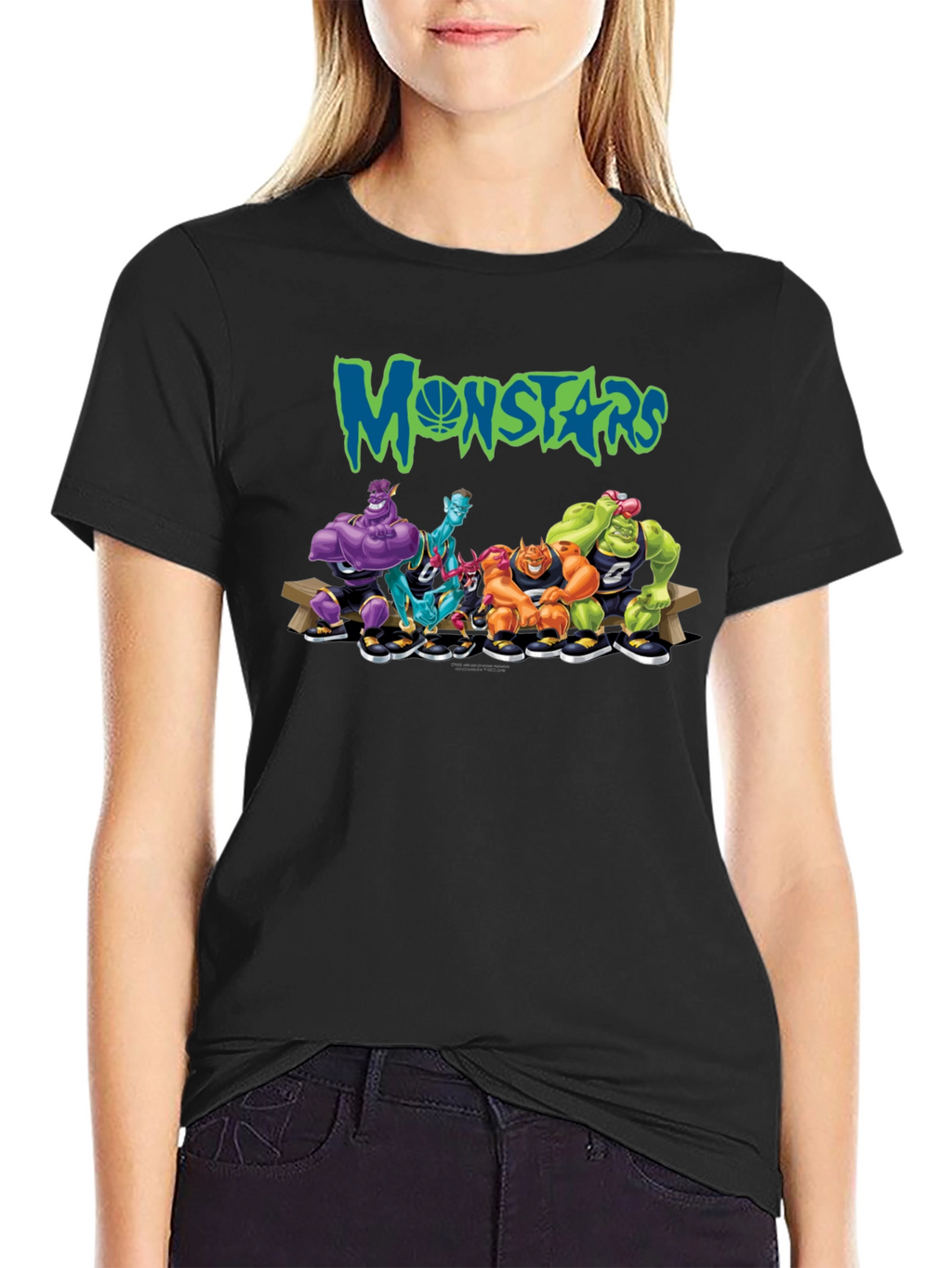 Monstars Space Jam Inspired Black T-Shirt