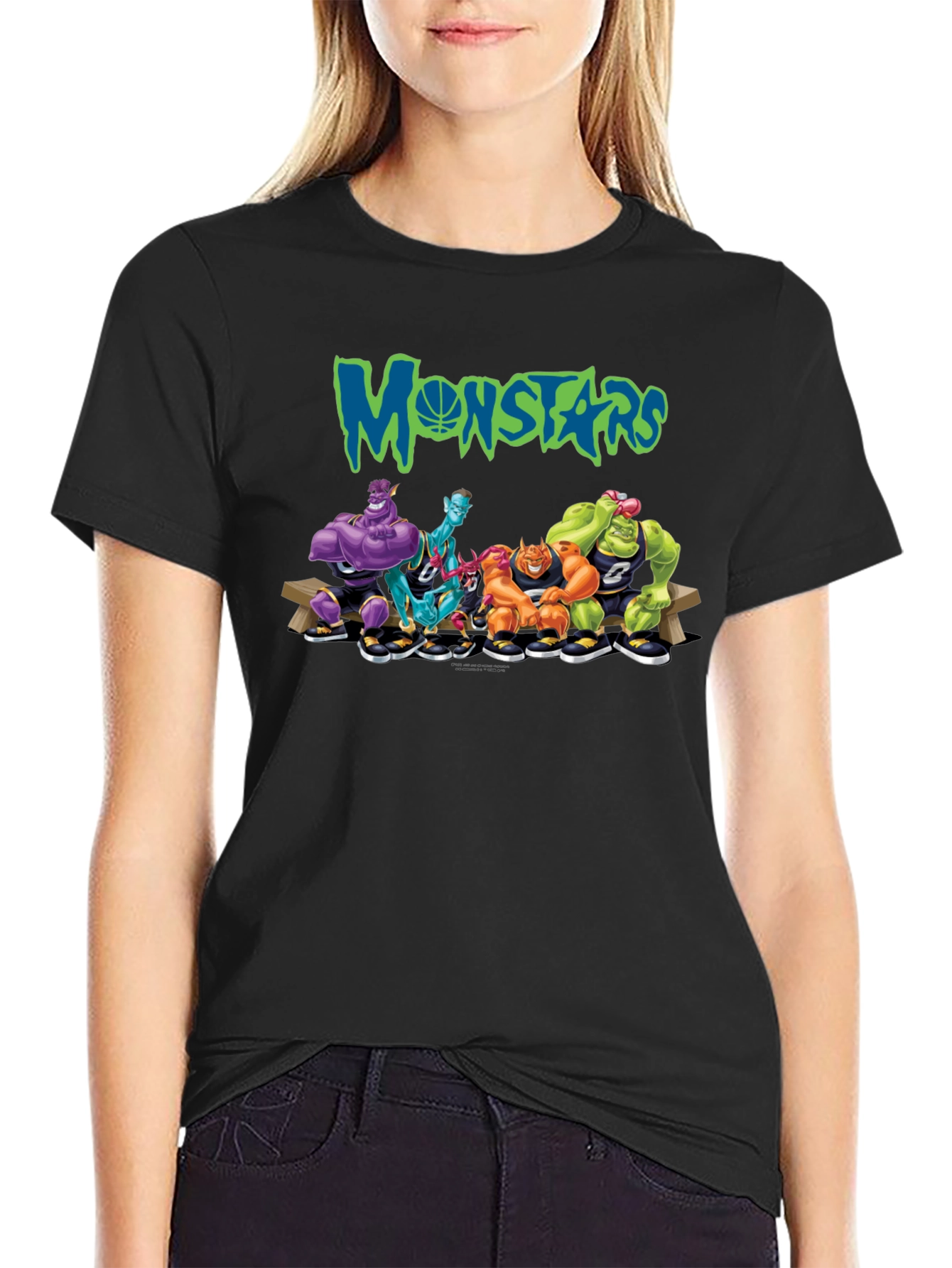 Monstars Space Jam Inspired Black T-Shirt