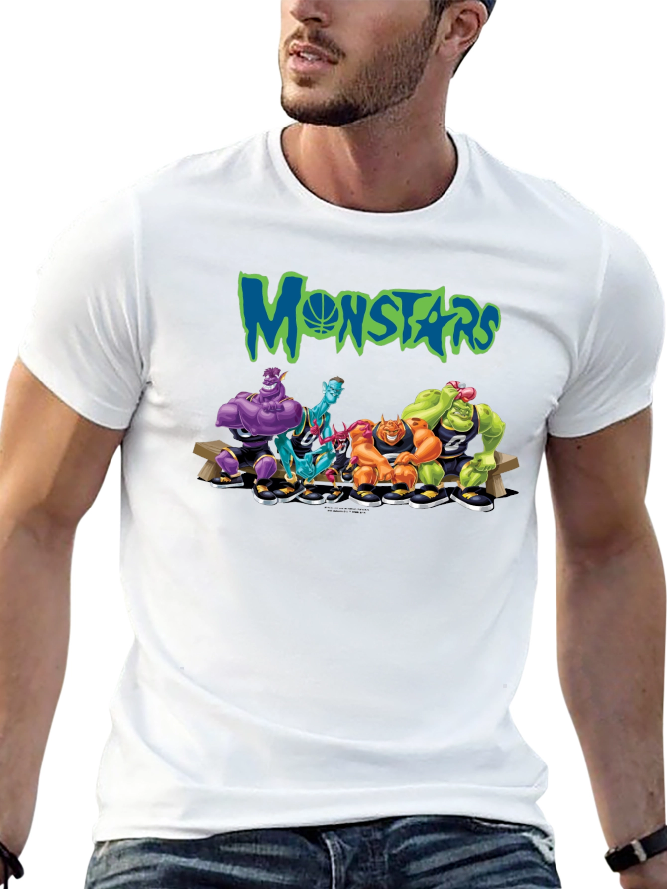 Monstars Space Jam Inspired Black T-Shirt
