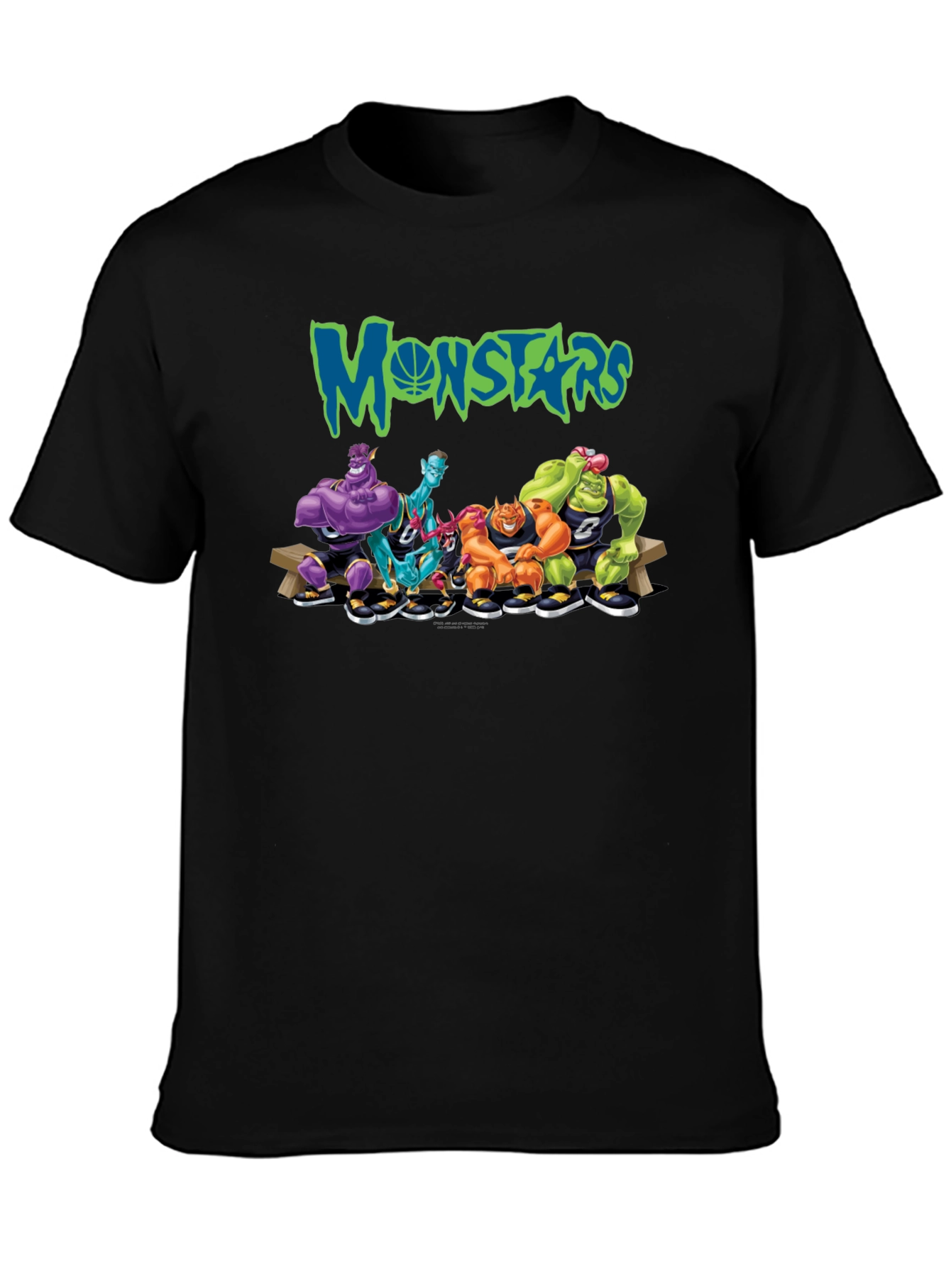 Monstars Space Jam Inspired Black T-Shirt