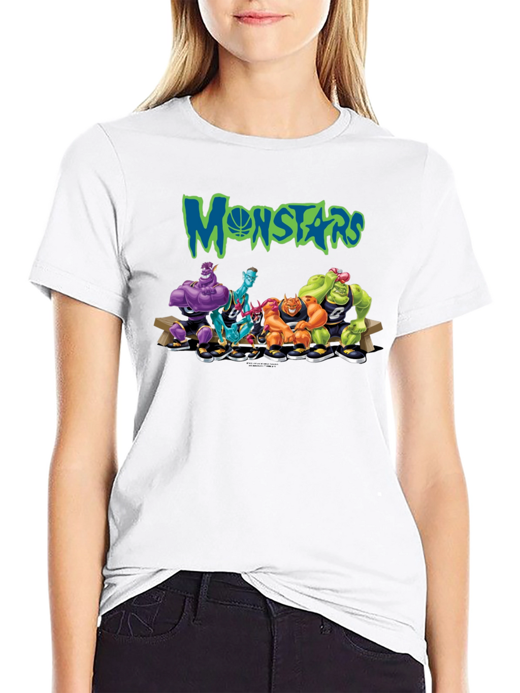 Monstars Space Jam Inspired Black T-Shirt