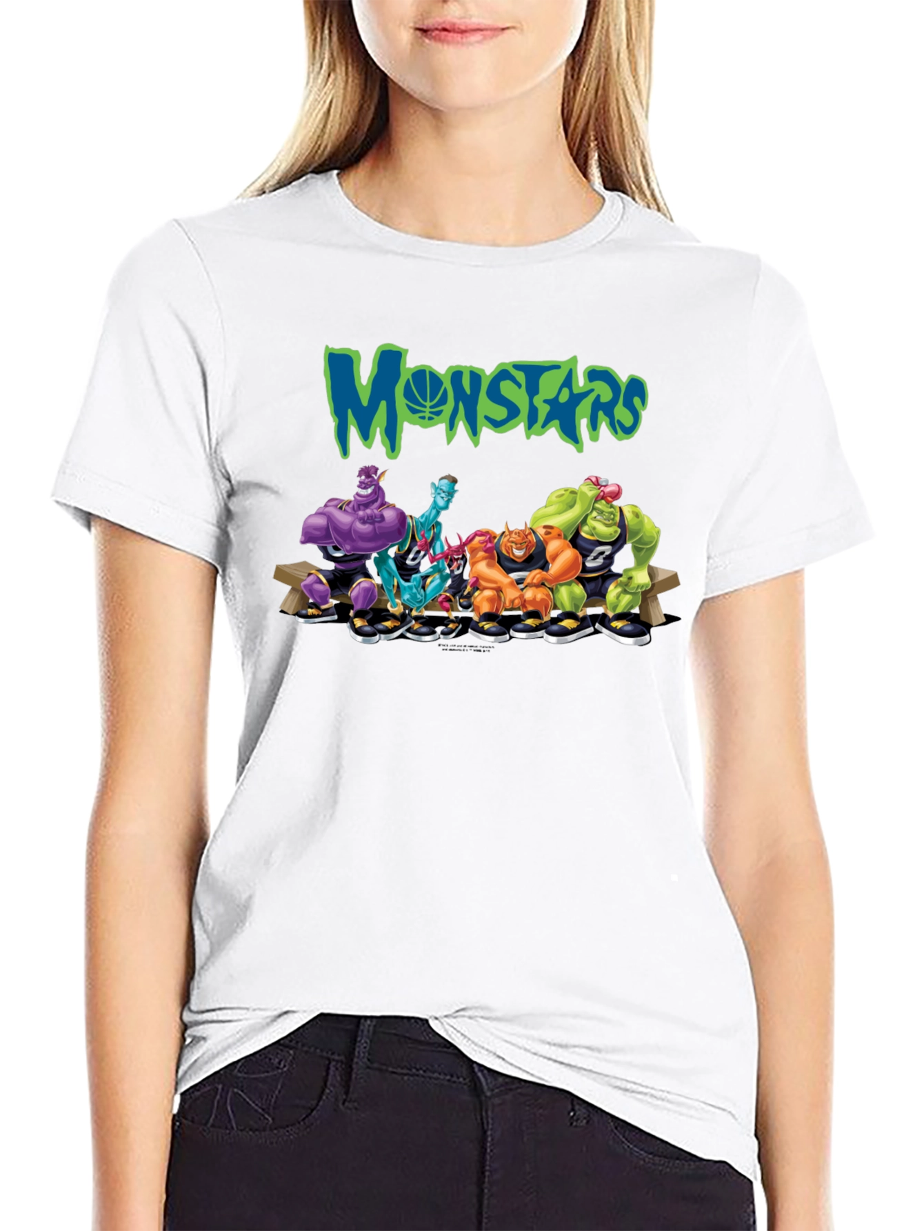 Monstars Space Jam Inspired Black T-Shirt