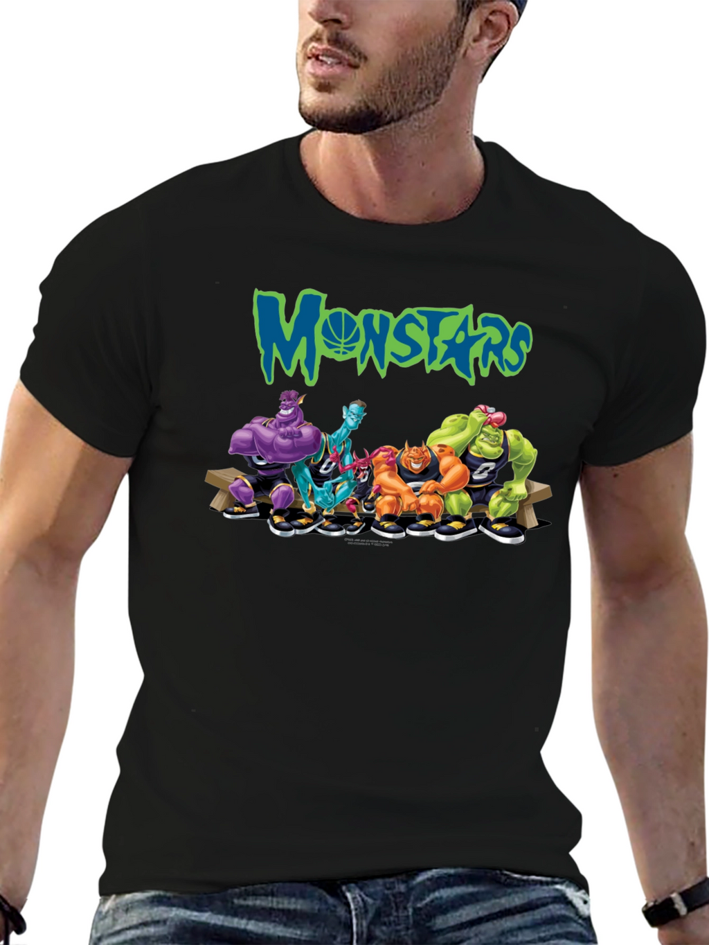 Monstars Space Jam Inspired Black T-Shirt