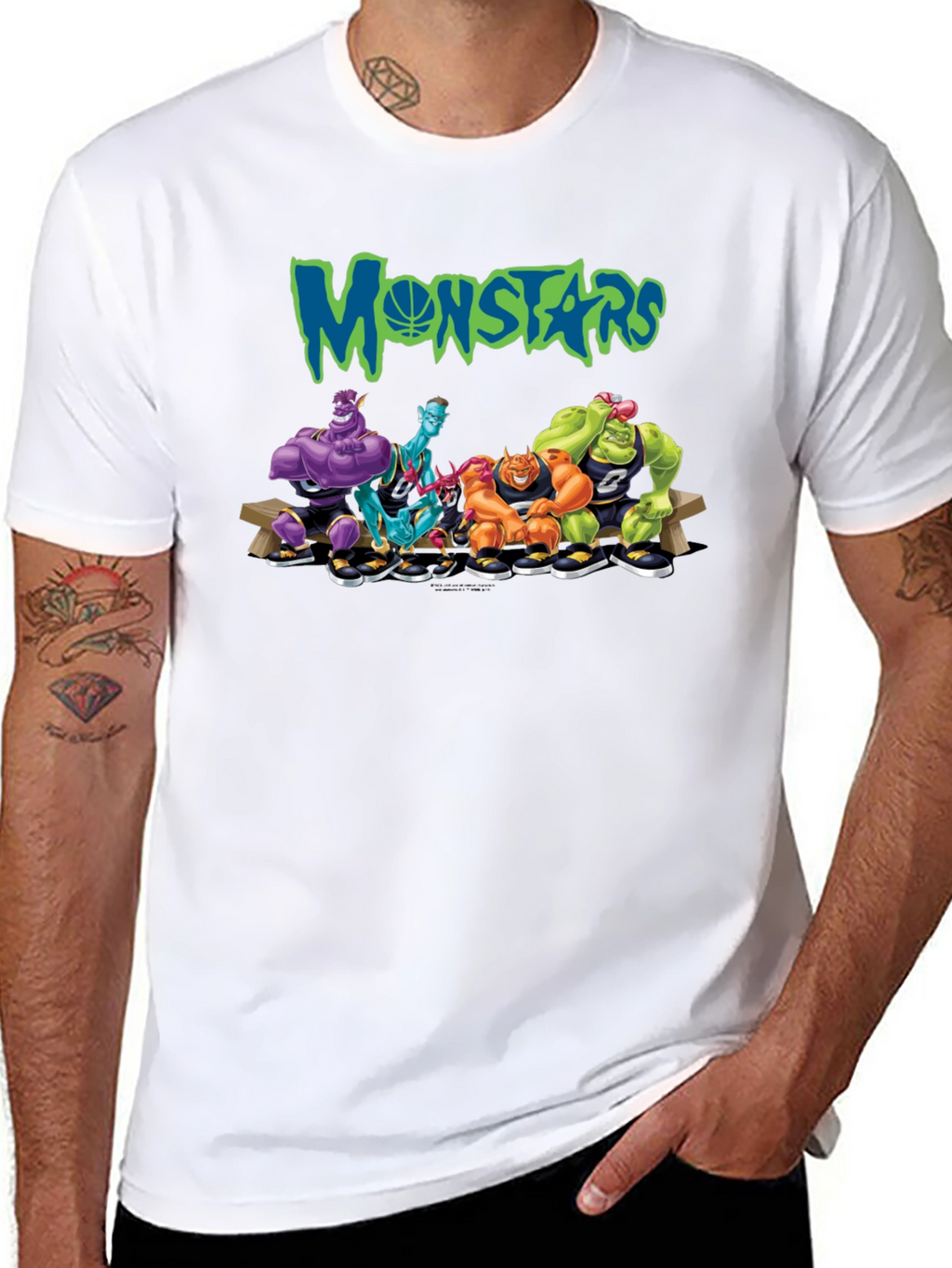 Monstars Space Jam Inspired Black T-Shirt