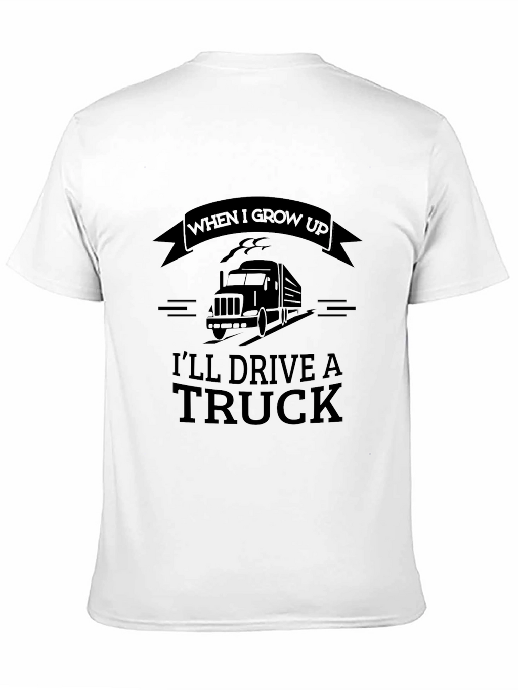 When I Grow Up Truck Driver Black Graphic Tee