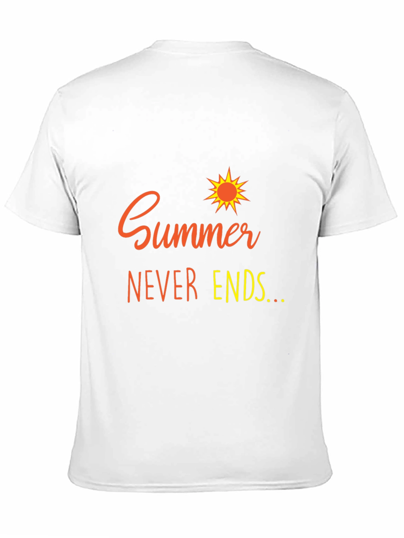 Summer Never Ends Black Graphic Tee