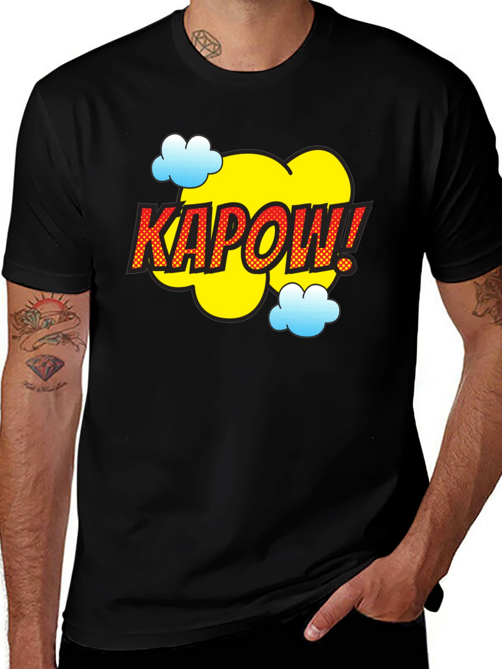 Kapow Comic Style Graphic Tee - Fun & Bold