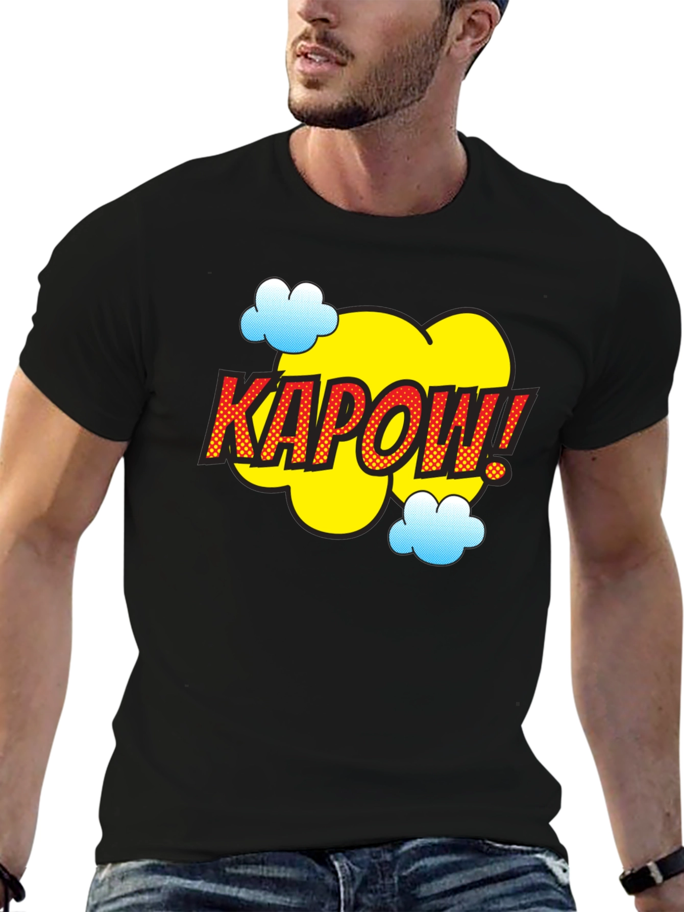 Kapow Comic Style Graphic Tee - Fun & Bold