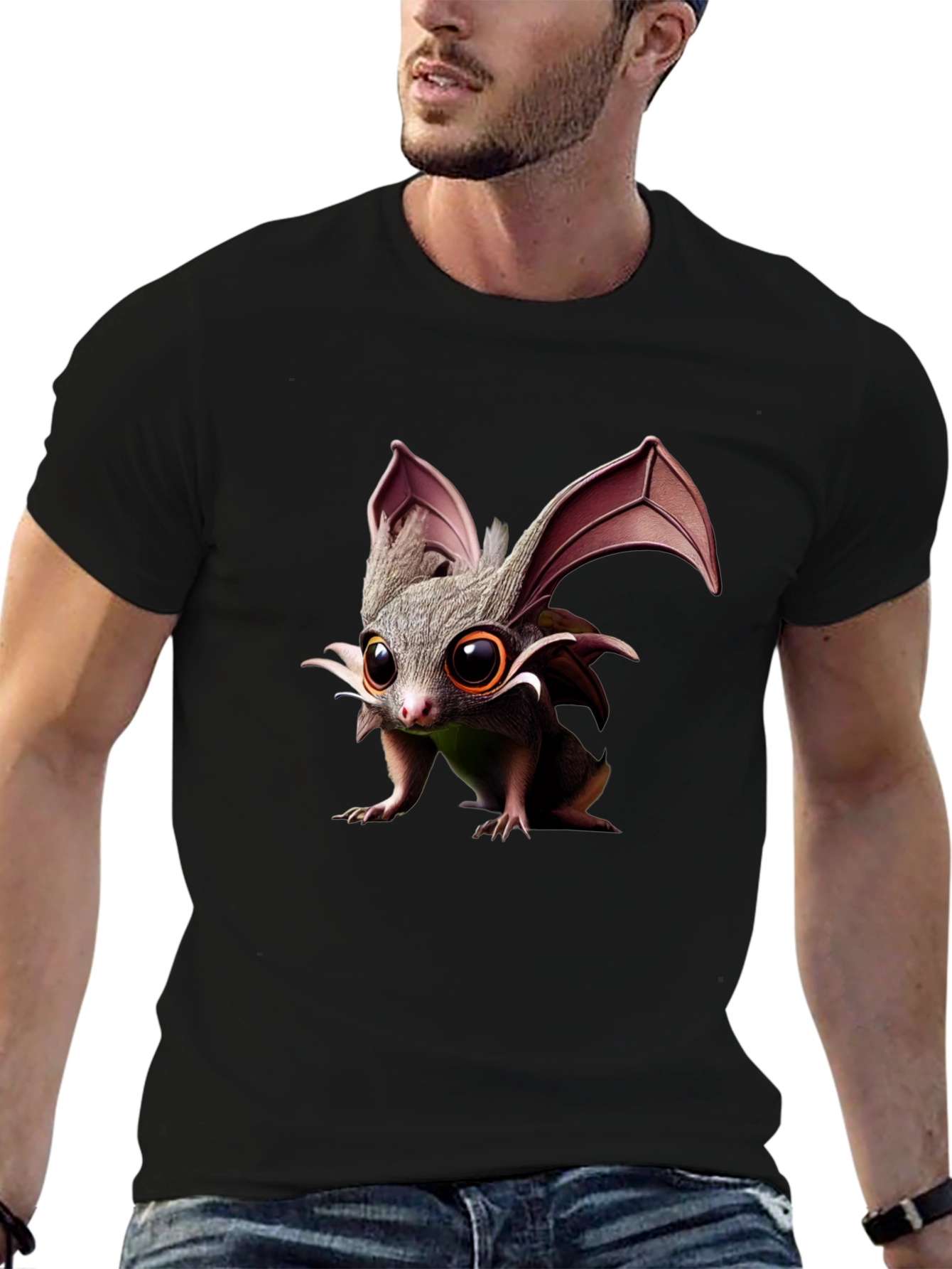 Cute Bat T-Shirt - Unisex Black Tee