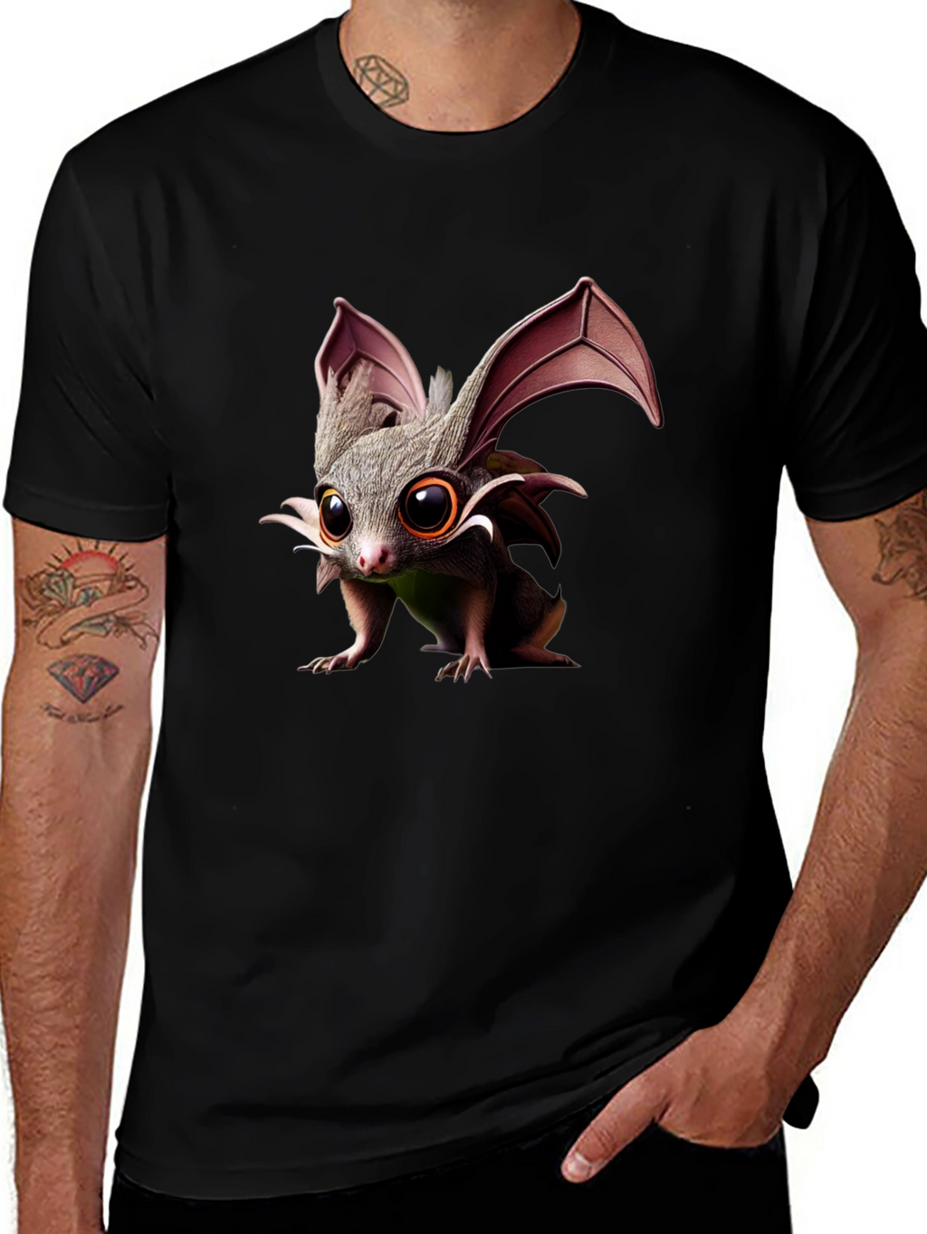 Cute Bat T-Shirt - Unisex Black Tee