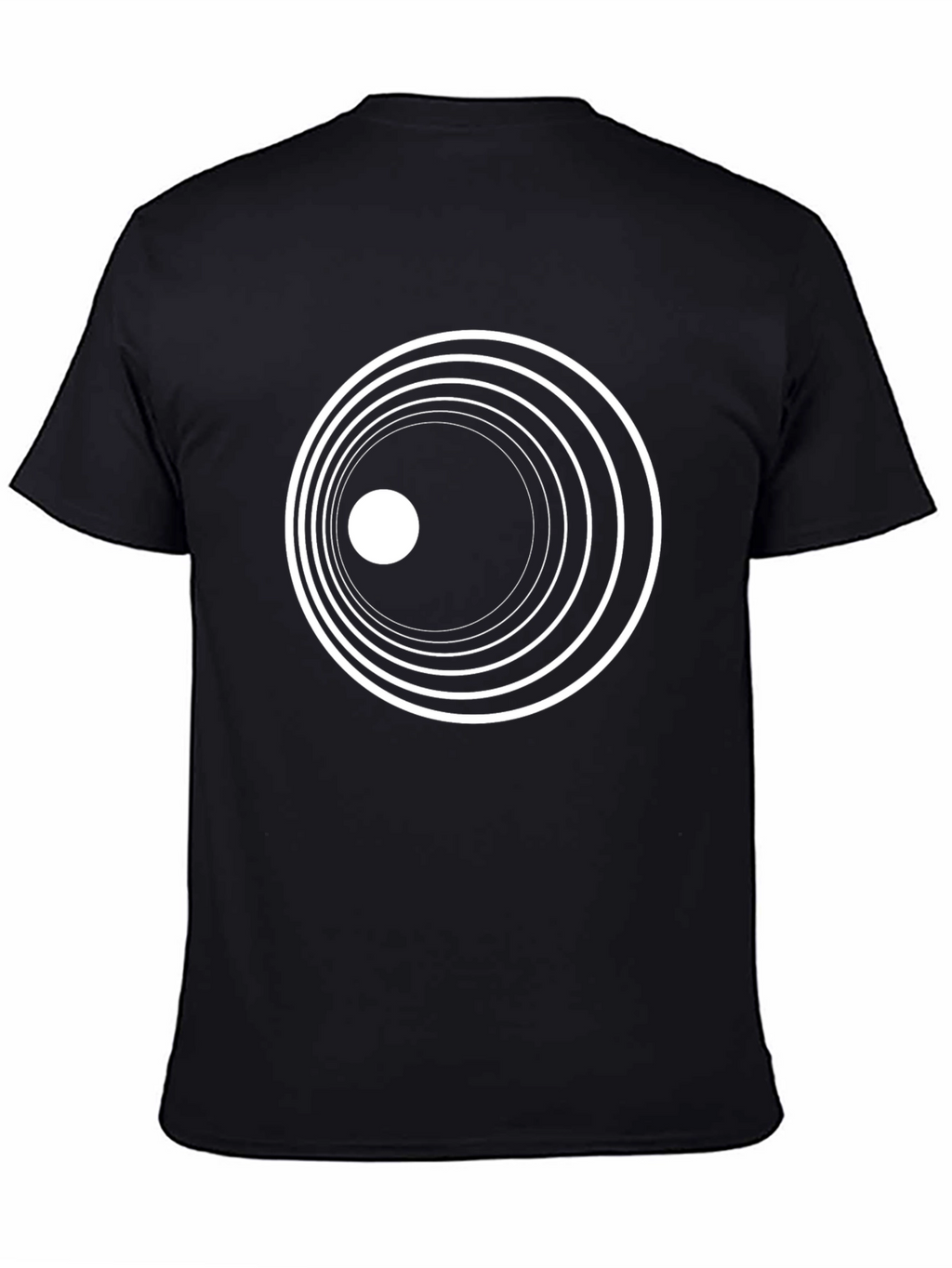 Abstract Concentric Circle Graphic Tee - Modern Art Shirt