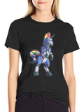 Robot Unicorn Rainbow T-Shirt