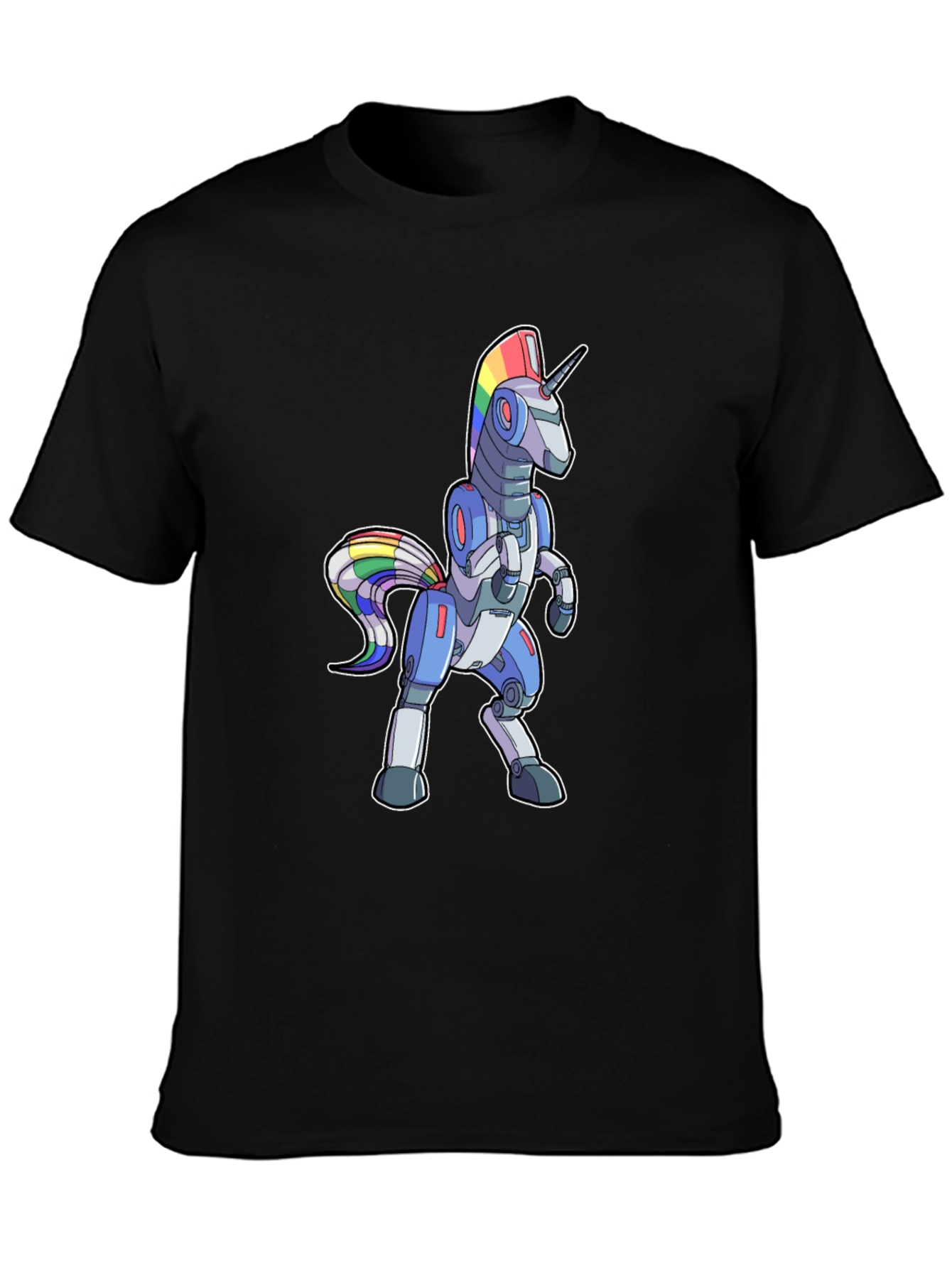 Robot Unicorn Rainbow T-Shirt