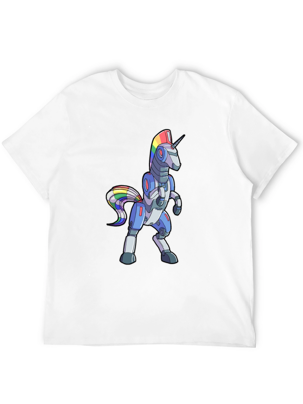 Robot Unicorn Rainbow T-Shirt
