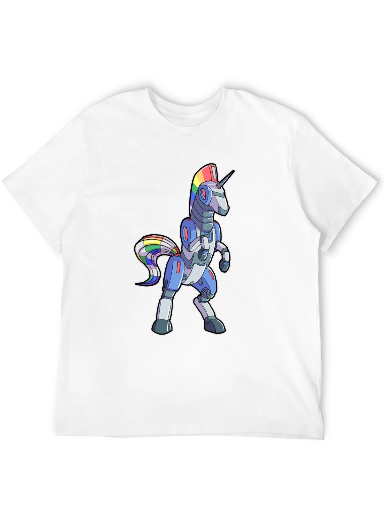 Robot Unicorn Rainbow T-Shirt