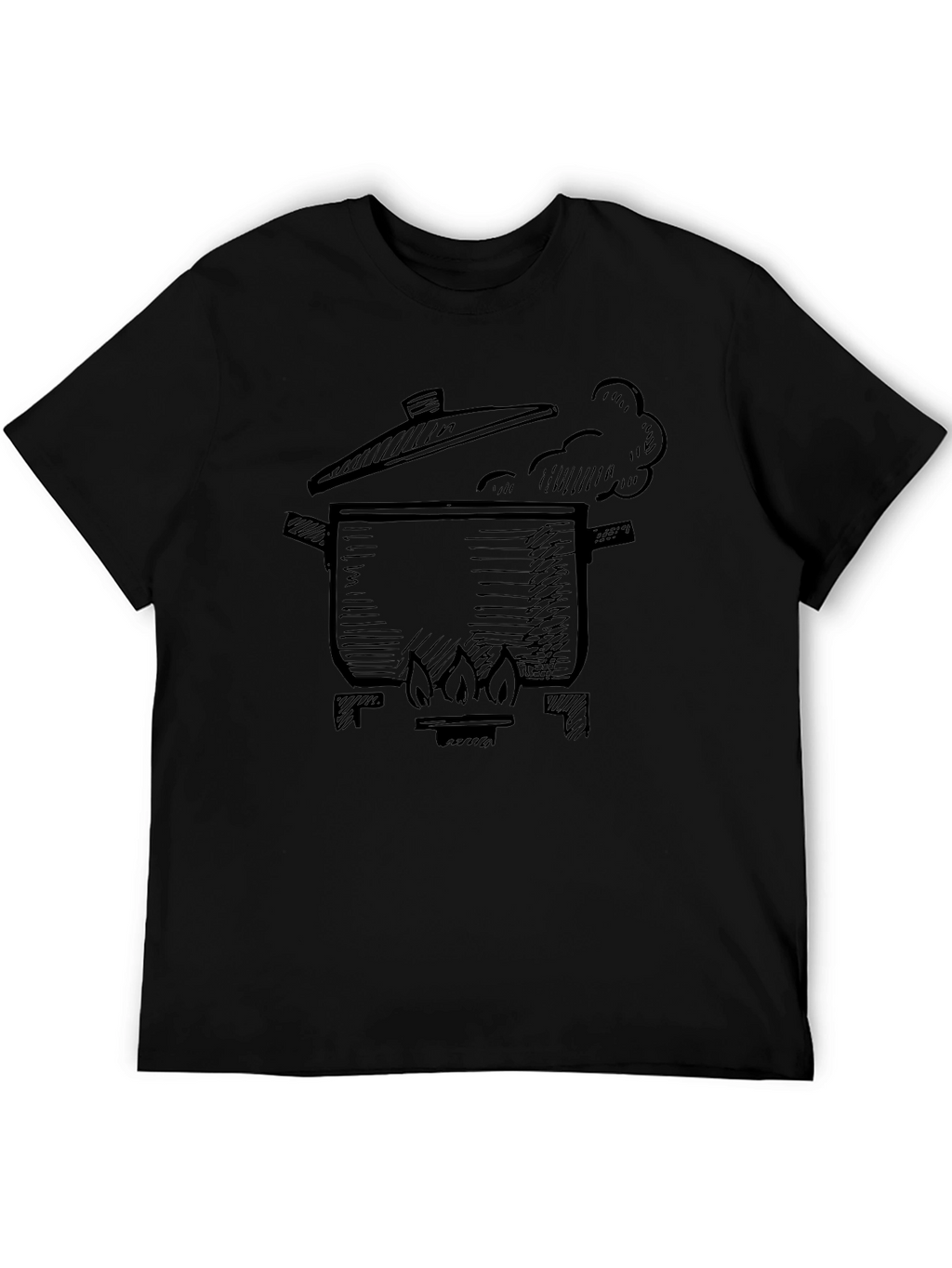 Boiling Pot Graphic T-Shirt - Black