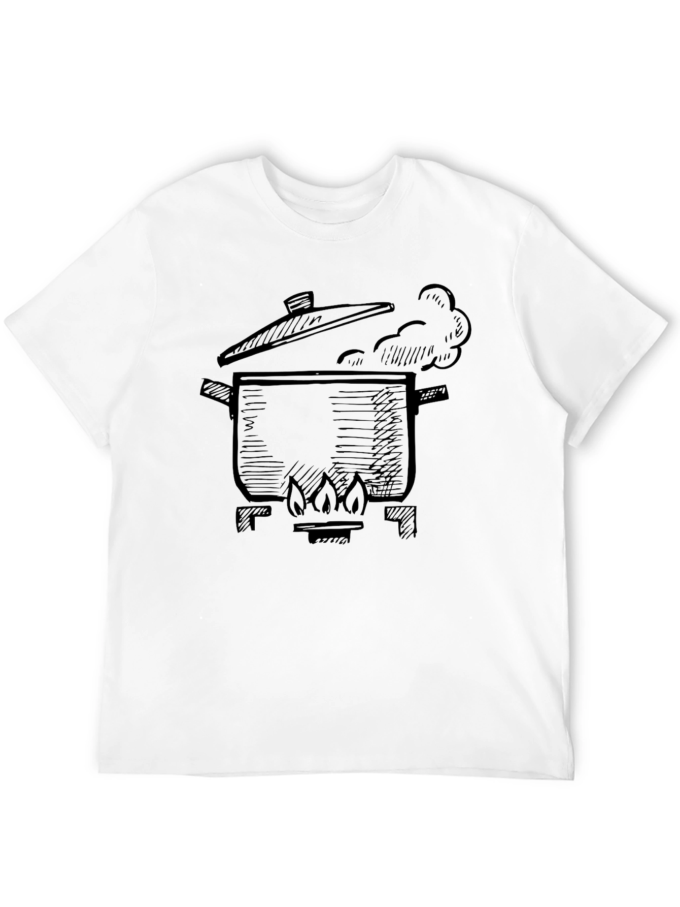 Boiling Pot Graphic T-Shirt - Black