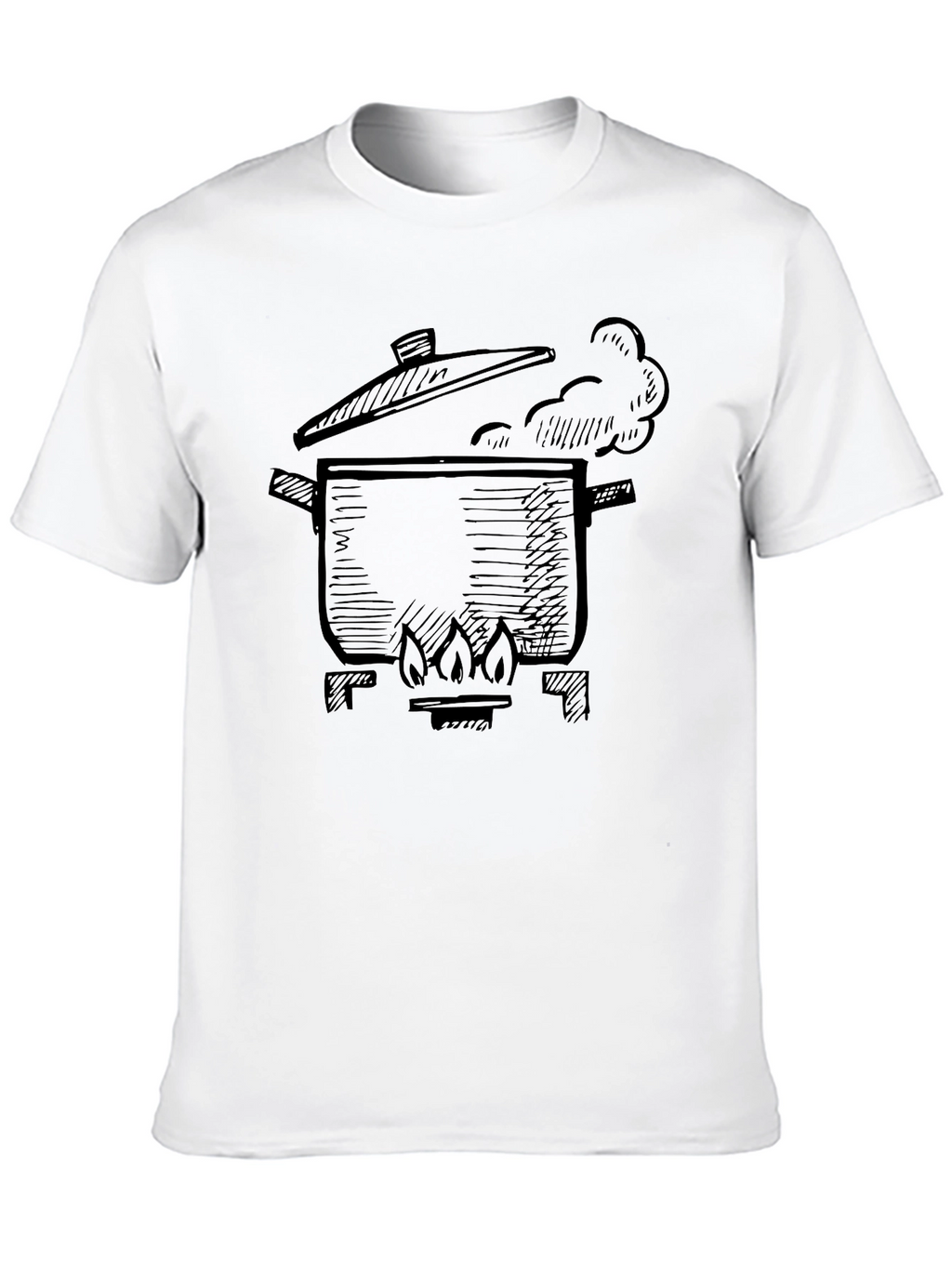 Boiling Pot Graphic T-Shirt - Black