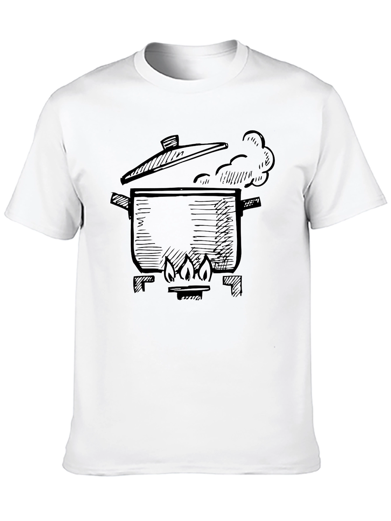 Boiling Pot Graphic T-Shirt - Black