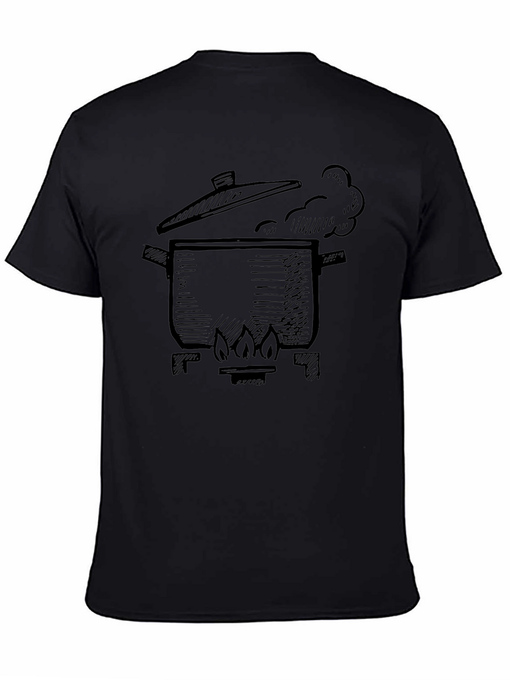 Boiling Pot Graphic T-Shirt - Black