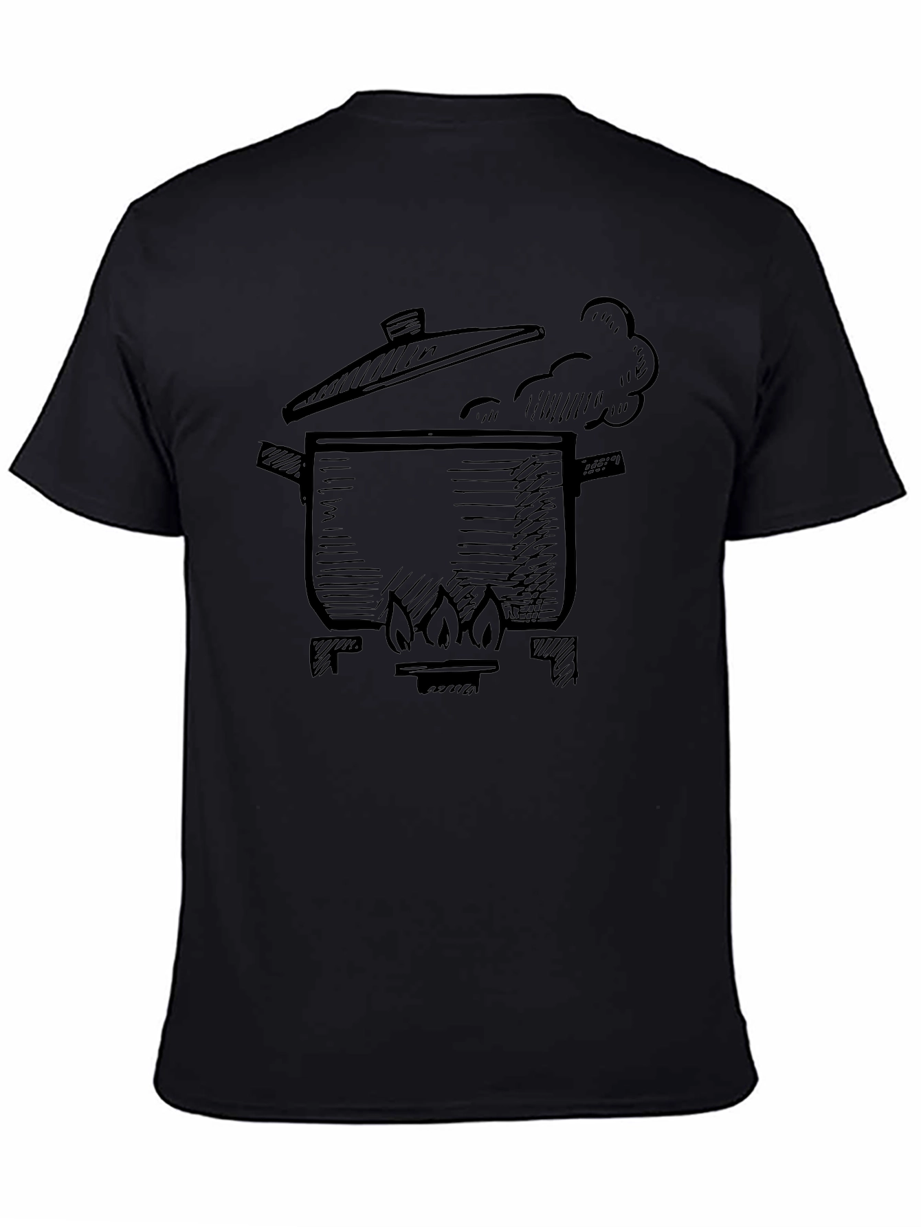 Boiling Pot Graphic T-Shirt - Black