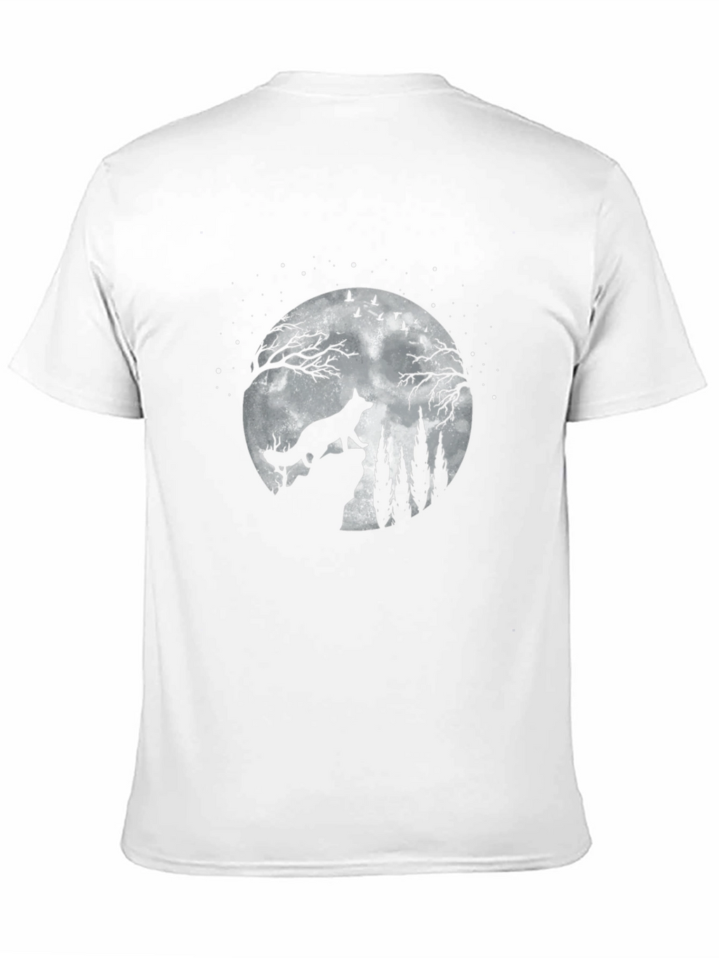 Wolf Moon Graphic Tee - Mens Black T-Shirt